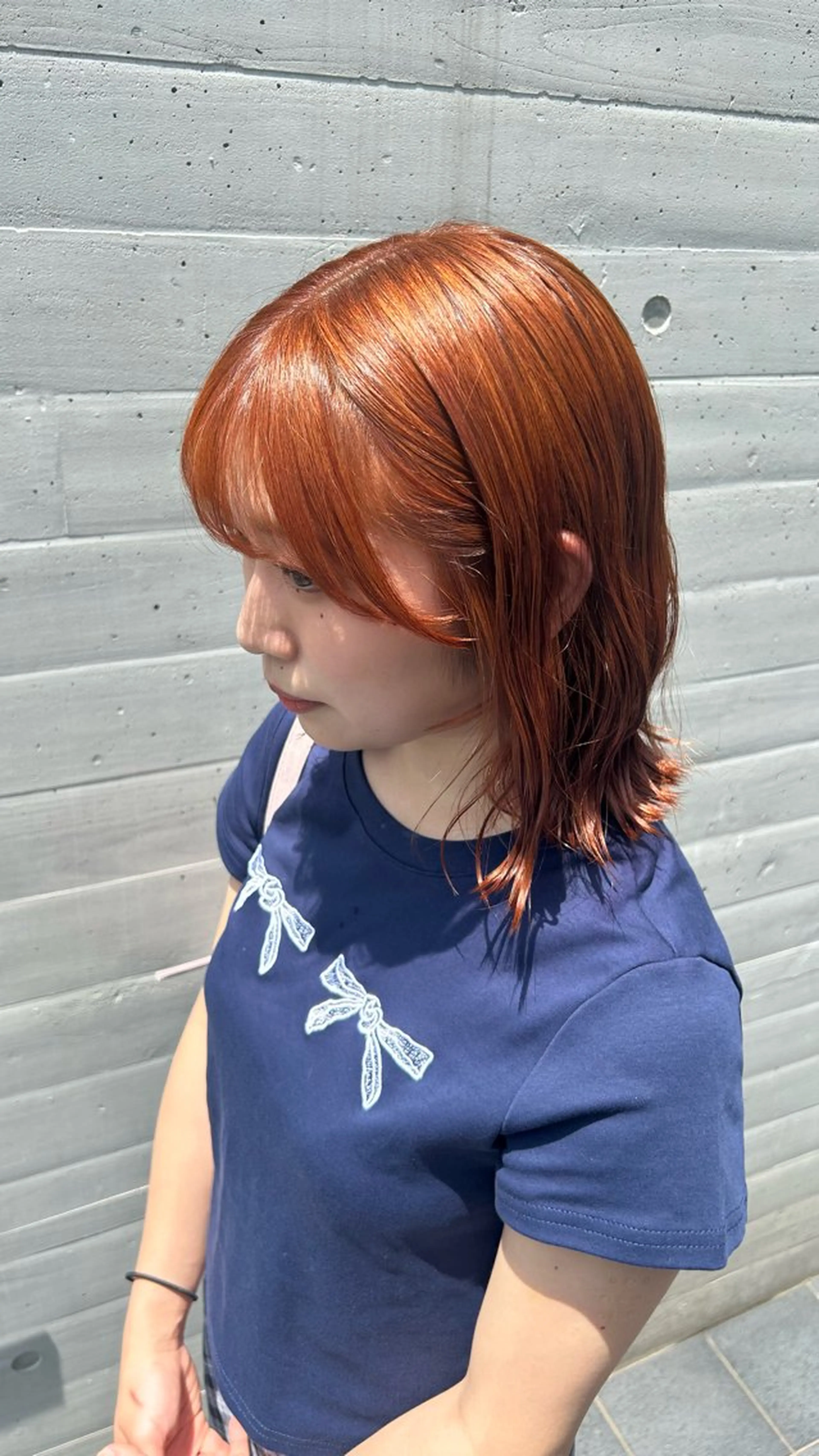 ミディアム カット ヘアカラー トリートメント Lomalia Yuukaのヘアスタイル