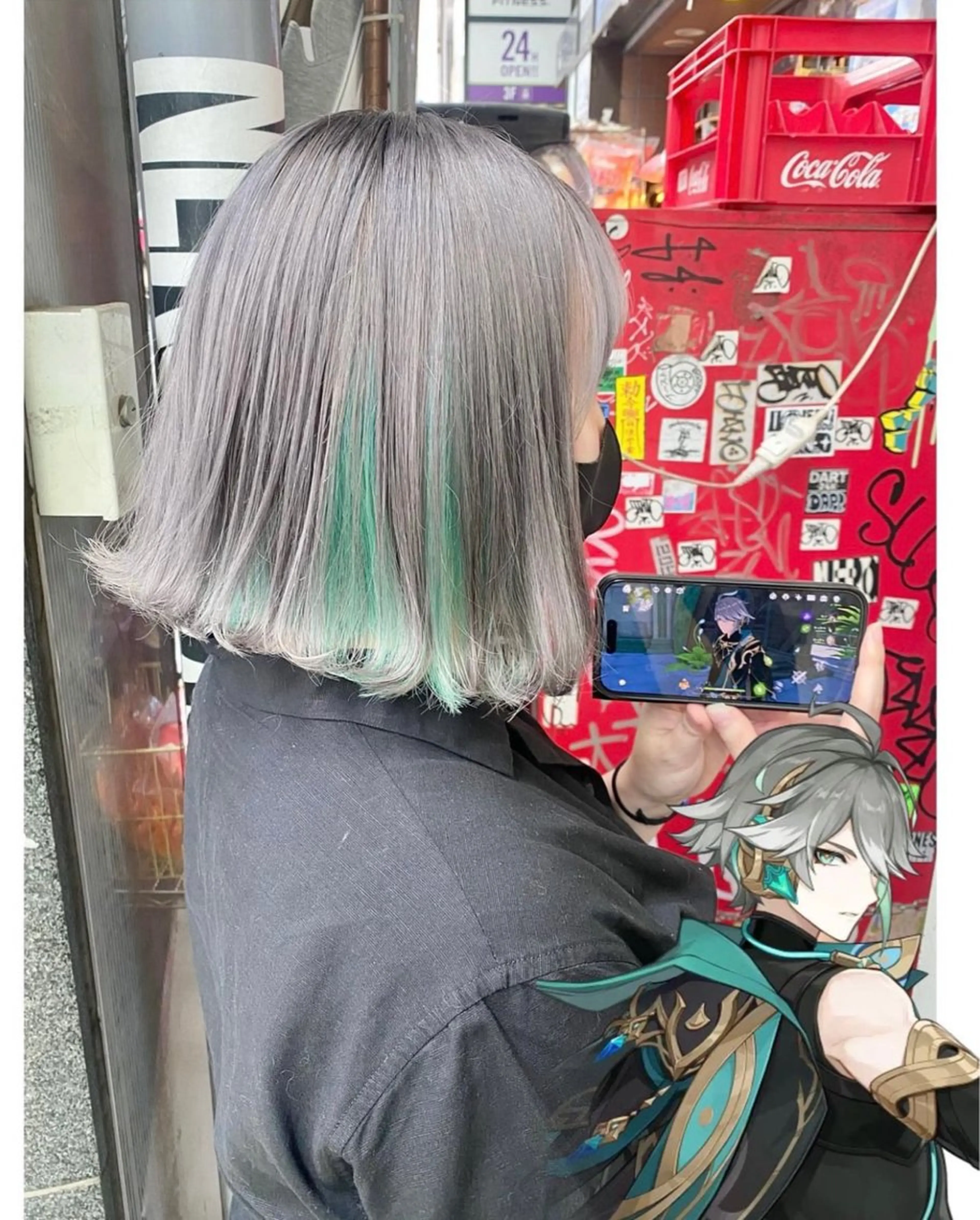 ショート カラー ブリーチ ヘアカラー GARU-ガル-所属・TSUNO🦖 派手髪/オタク美容師のヘアスタイル