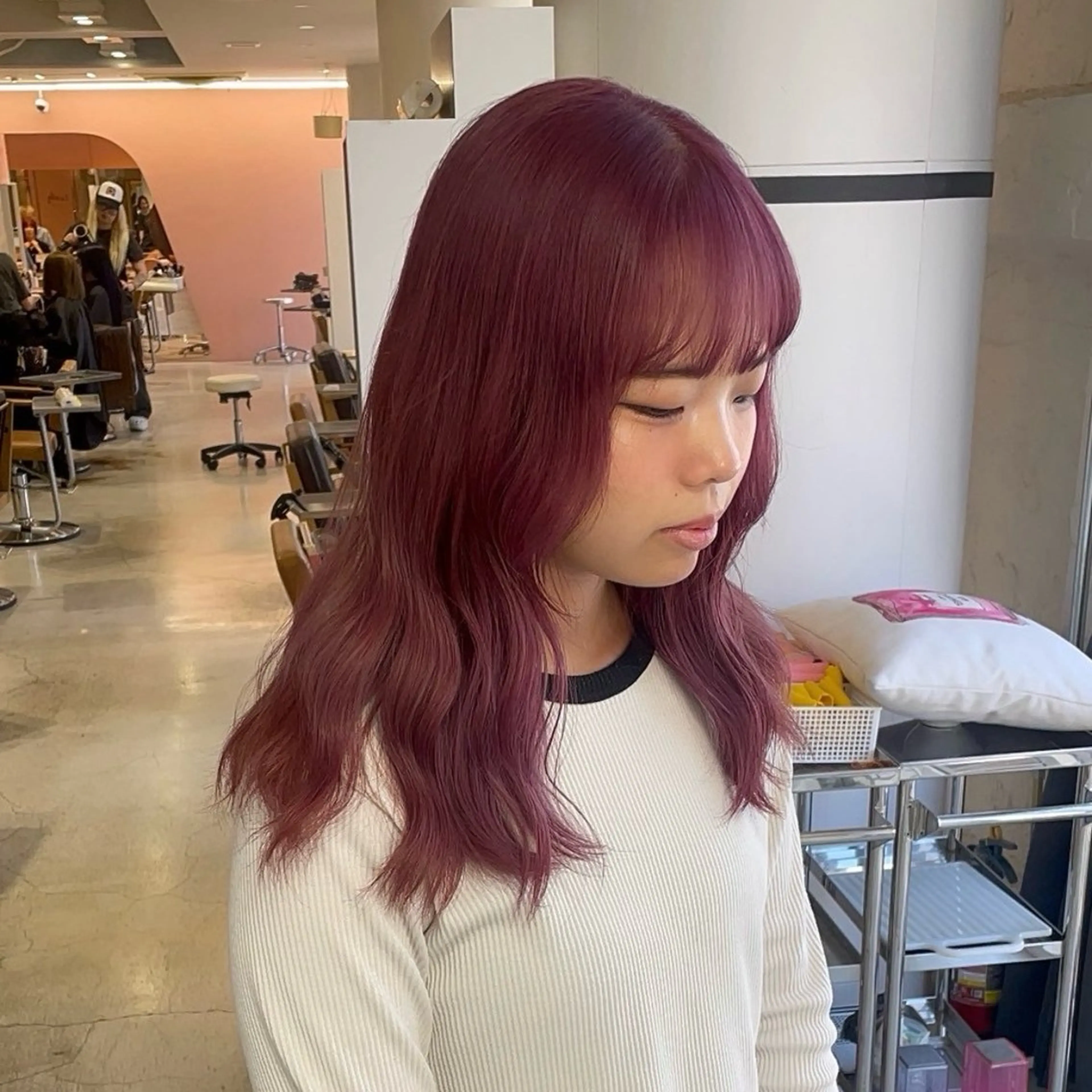 カラー ヘアカラー LUNTY NAMBA 難波駅前店所属・透け感ベージュ 🪐REN🪐のヘアスタイル