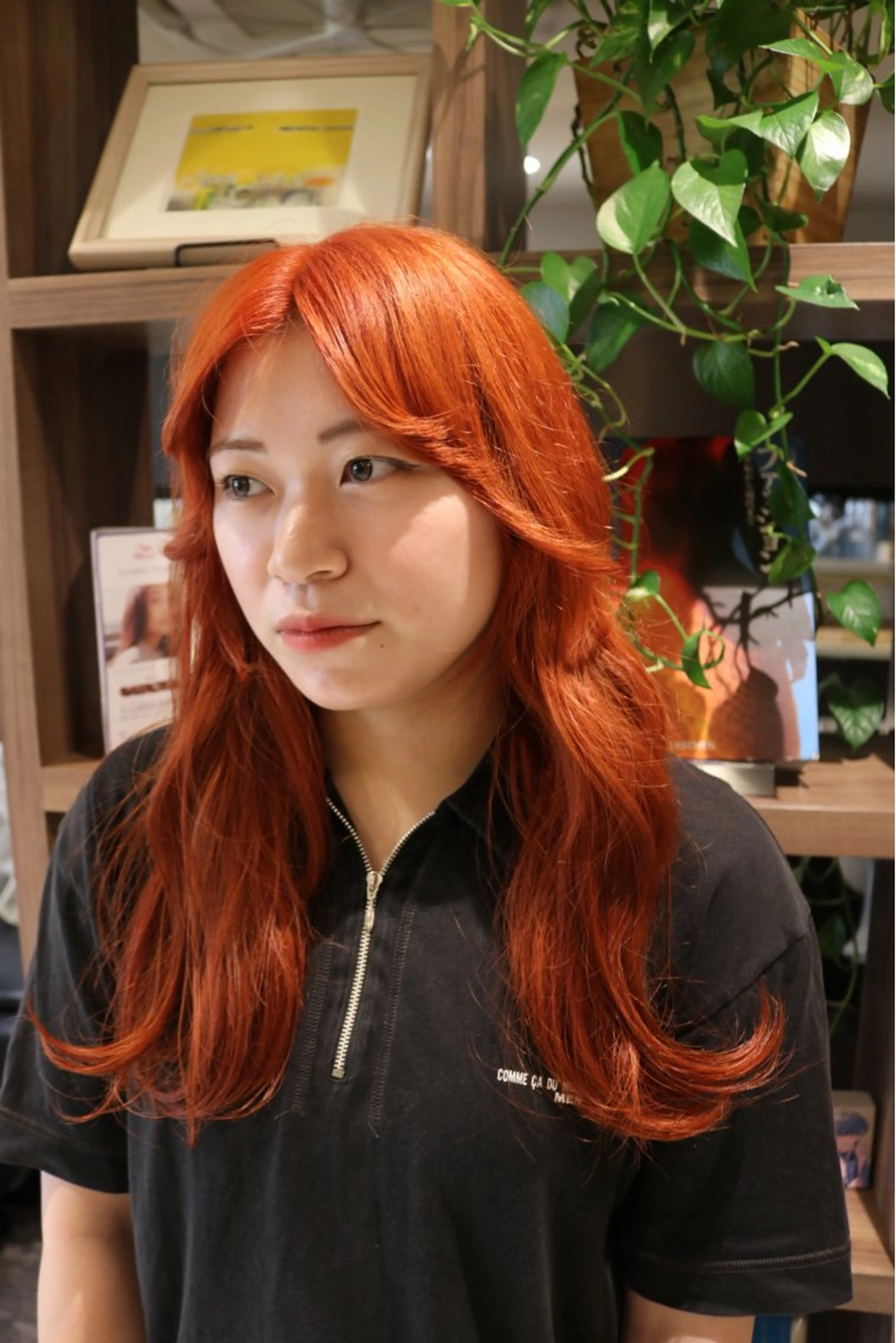 ロング カラー オレンジ dogstar小林諒 レイヤー/パーマのヘアスタイル