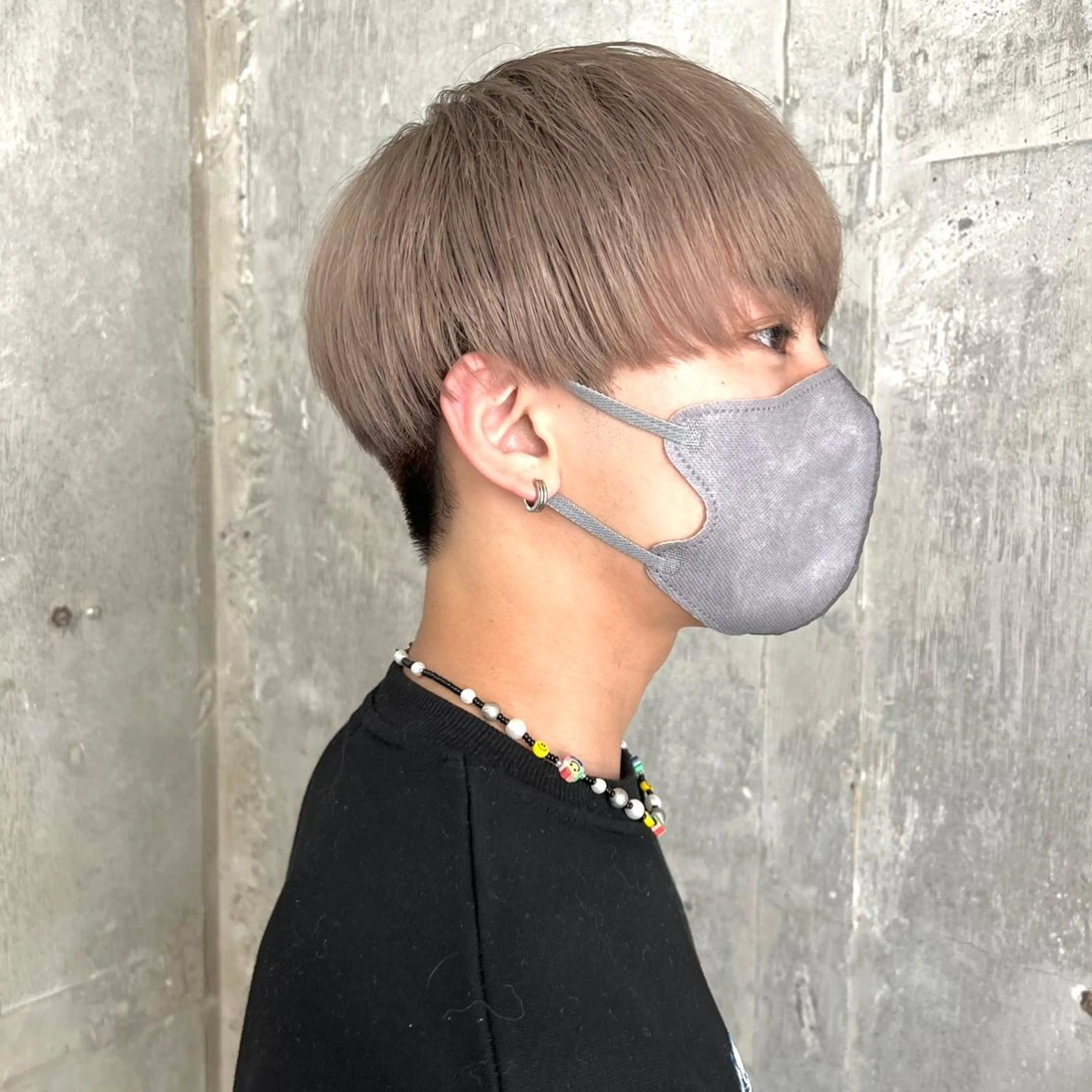 カラー メンズ ベージュカラー ホワイトベージュ カット 韓国 /男女🆗 細江　美紅のヘアスタイル