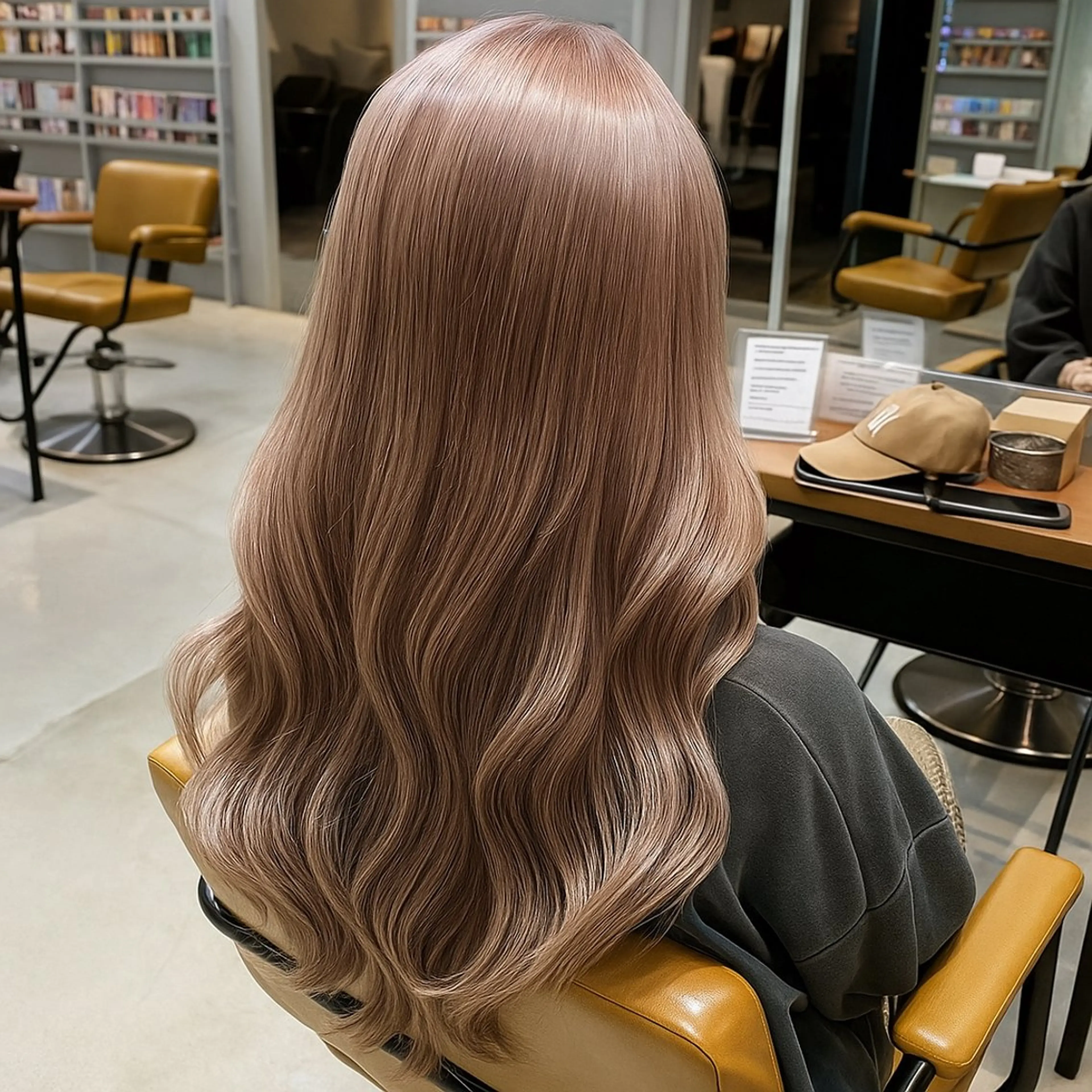 セミロング カラー ブリーチ ケアブリーチ ダブルカラー ブリーチなしカラー エクステ カット ヘアカラー トリートメント nameless髪質 改善ブリーチ心斎橋のヘアスタイル