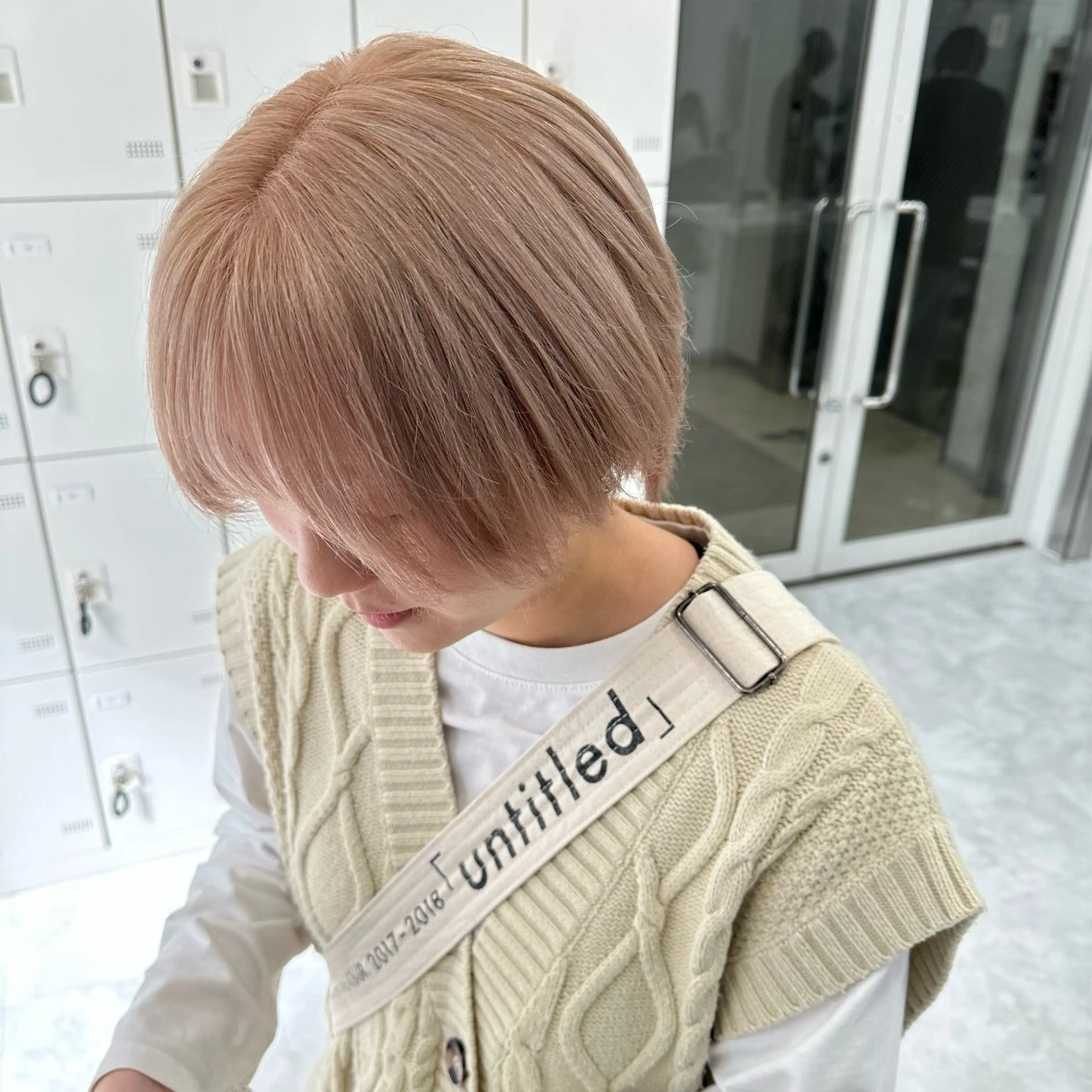 ショート カラー ダブルカラー 韓国ヘアKYONのヘアスタイル