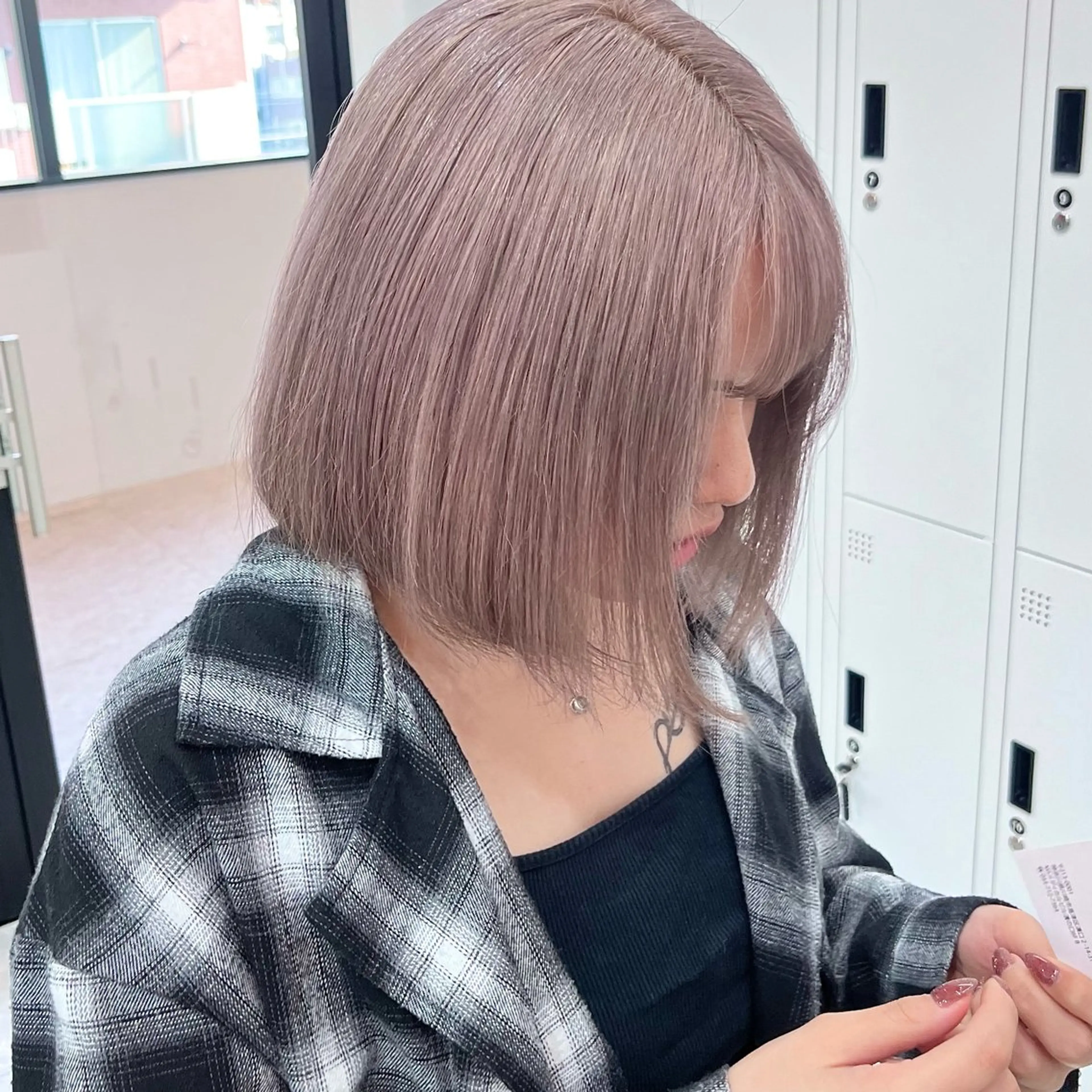 ミディアム カラー ヘアアレンジ 🎀韓国ヘア🎀 𝐬𝐚𝐫𝐚🎀のヘアスタイル