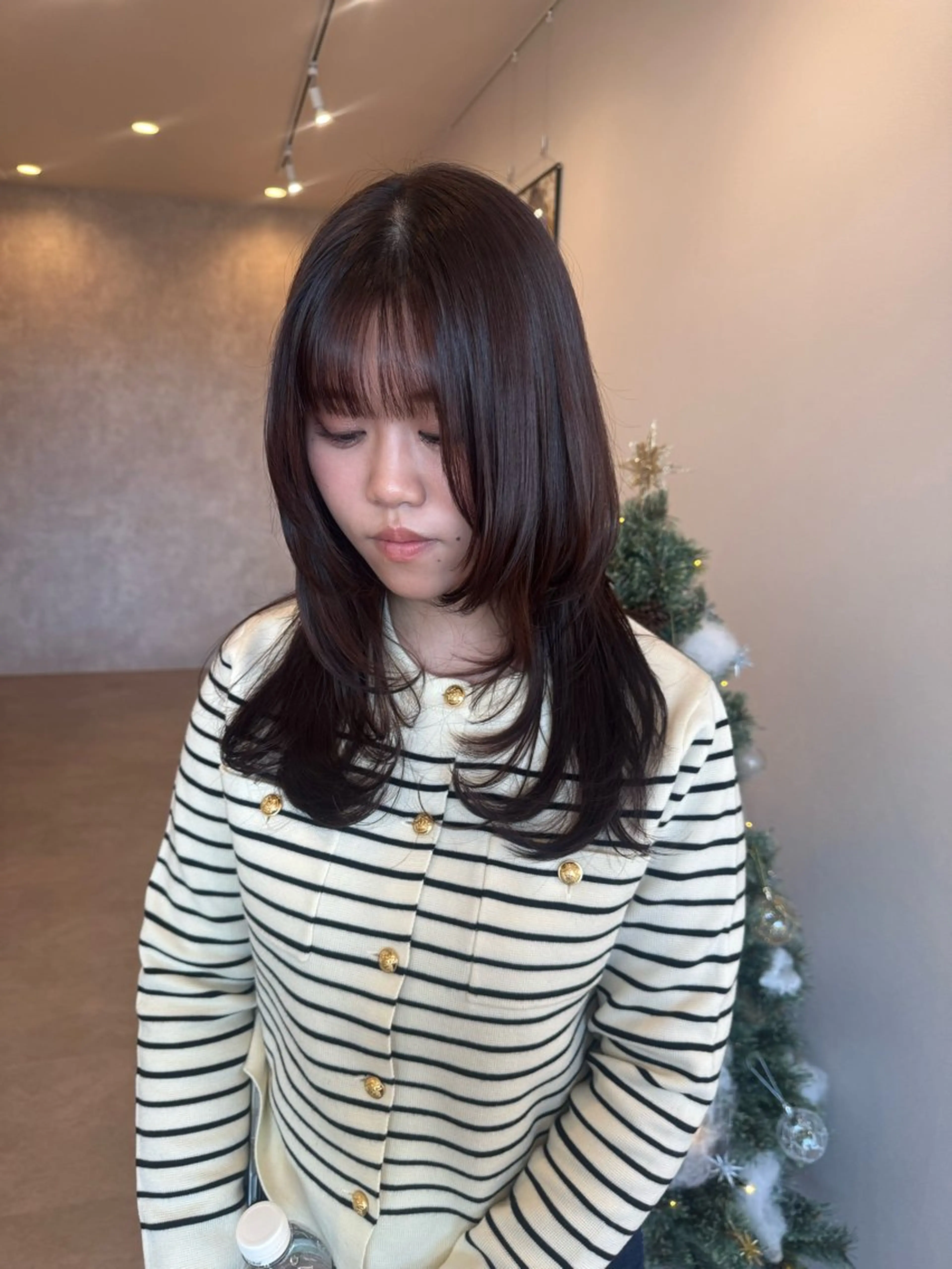 ロング ハッシュカット りん/ハイトーン💖 🌈髪質改善✨️浜松のヘアスタイル