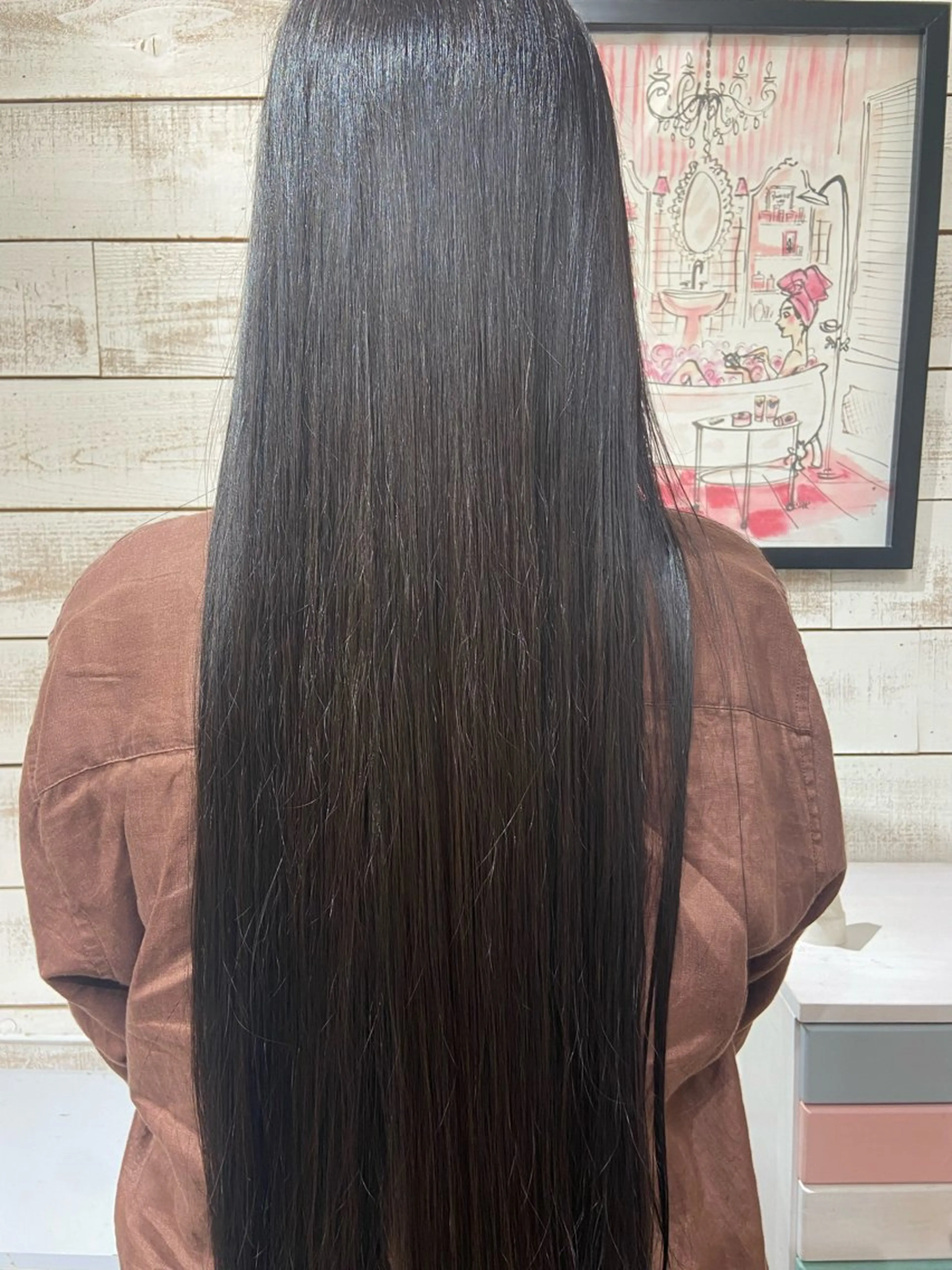 ロング 縮毛矯正 佐藤 美咲のヘアスタイル