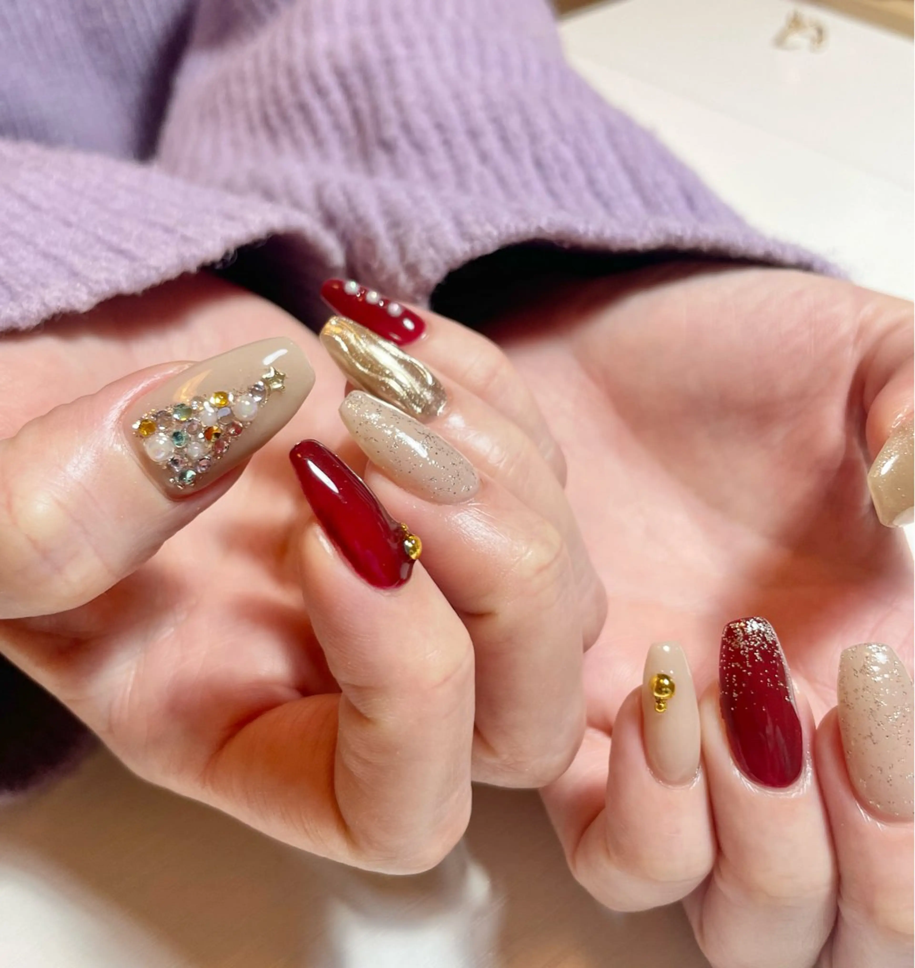 ネイル 冬ネイル クリスマス co_ nailのネイルデザイン