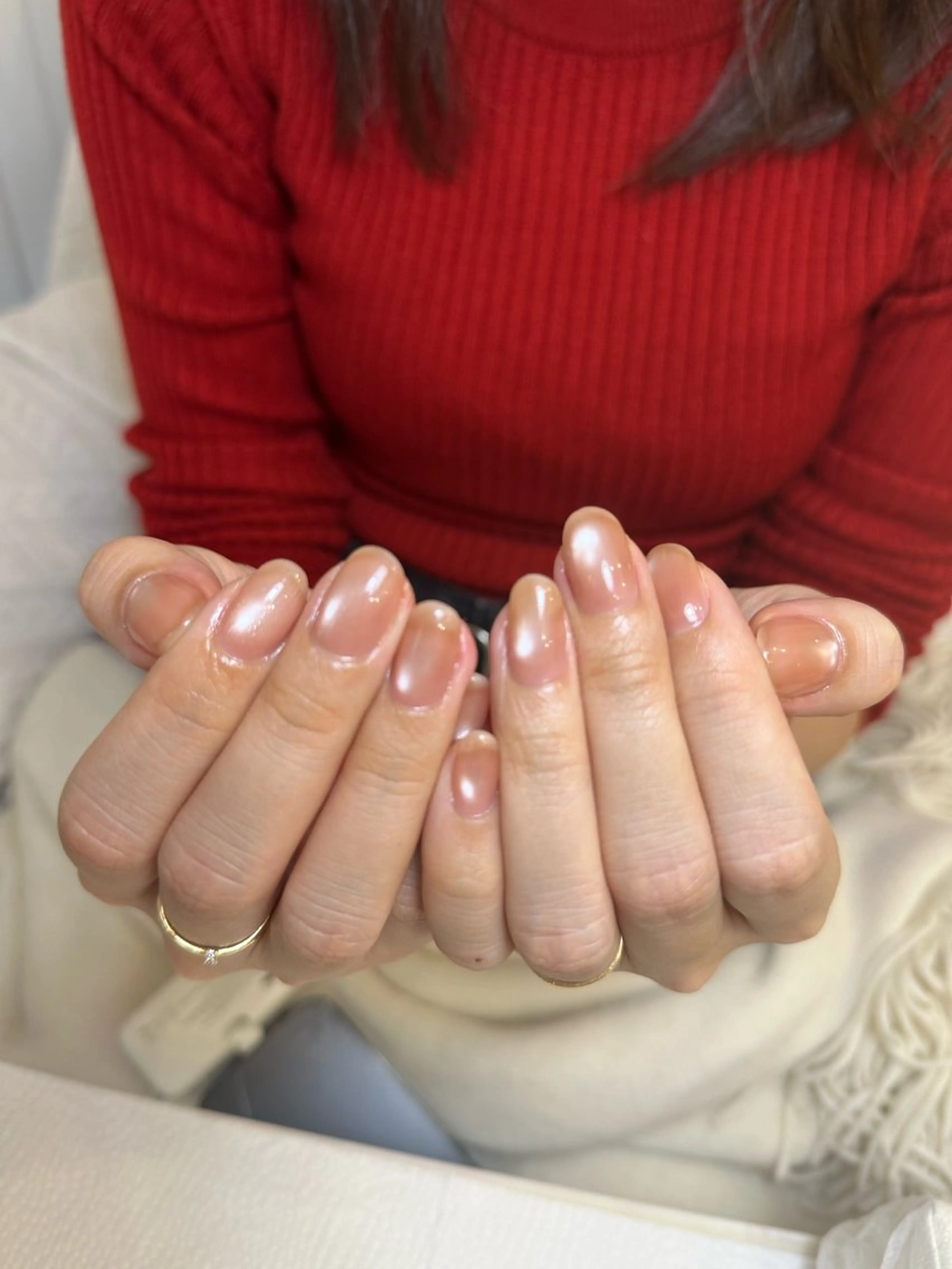 ネイル 氷ネイル・うるうるネイル マグネットネイル ハンドネイル TOPAZ恵比寿所属・Tsuno Nagisaのネイルデザイン