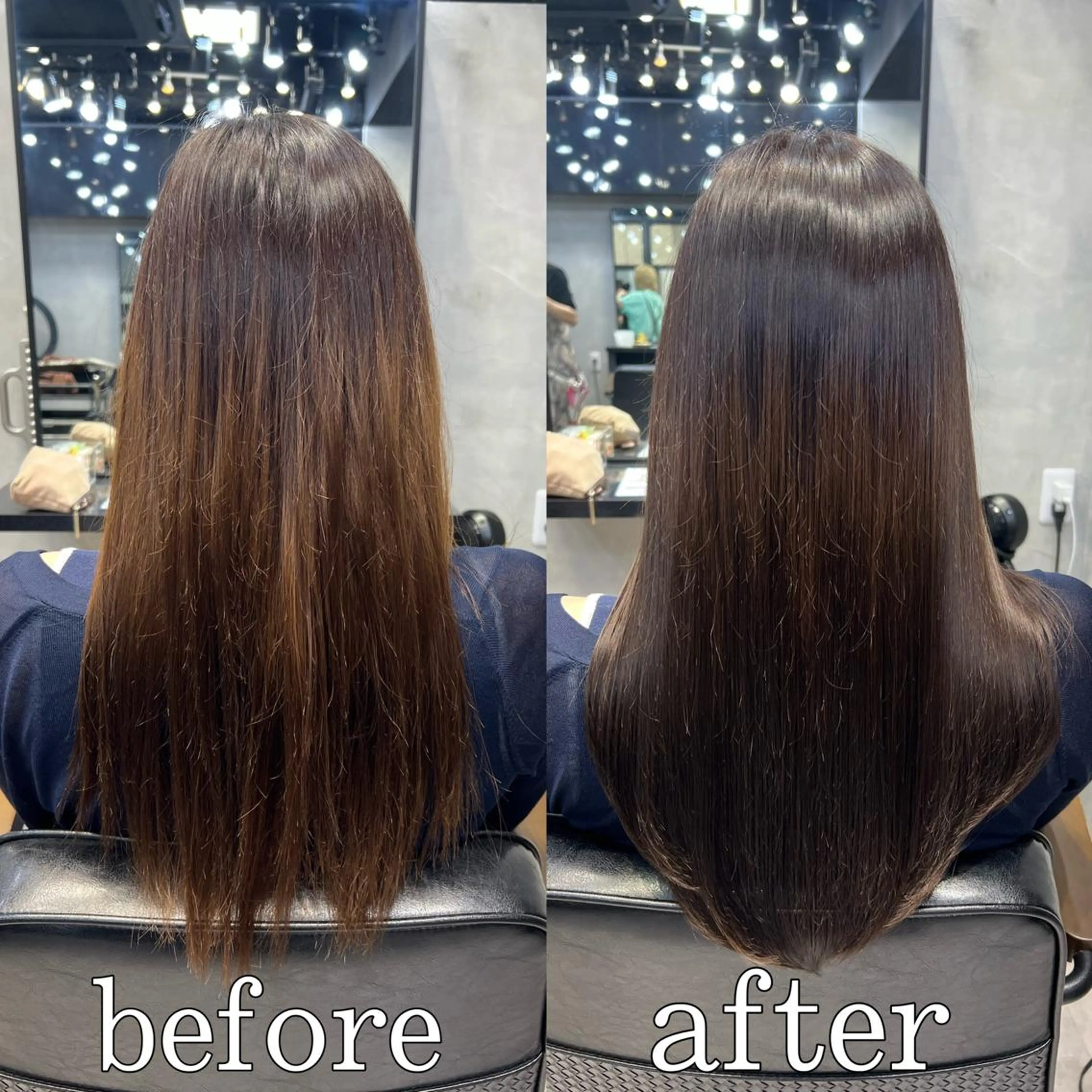 セミロング カラー ヘアアレンジ シールエクステ アッシュ バレイヤージュ ベージュカラー ブリーチ ar+ ❤︎ maiのヘアスタイル