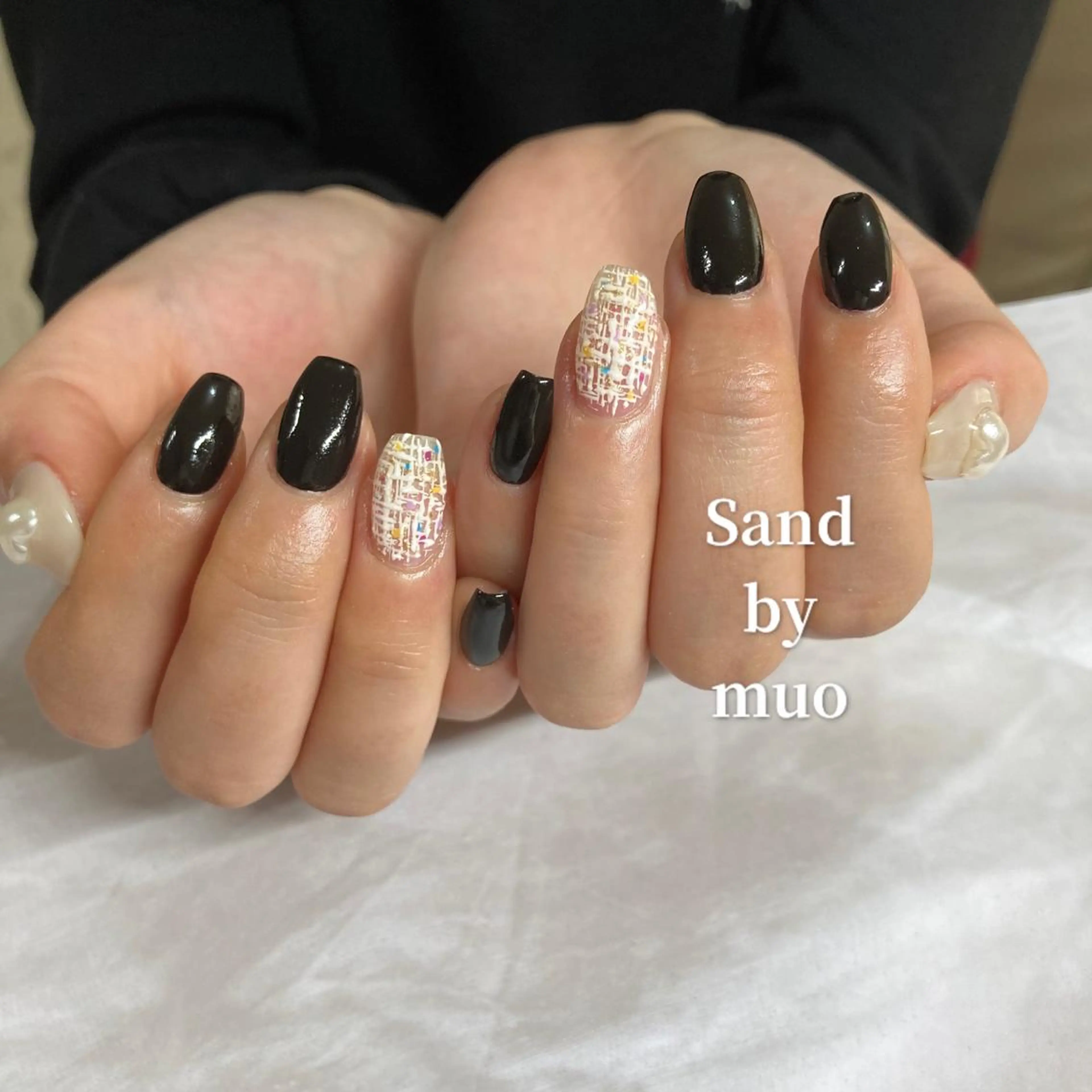 ネイル ツイードネイル Sand by muoのネイルデザイン