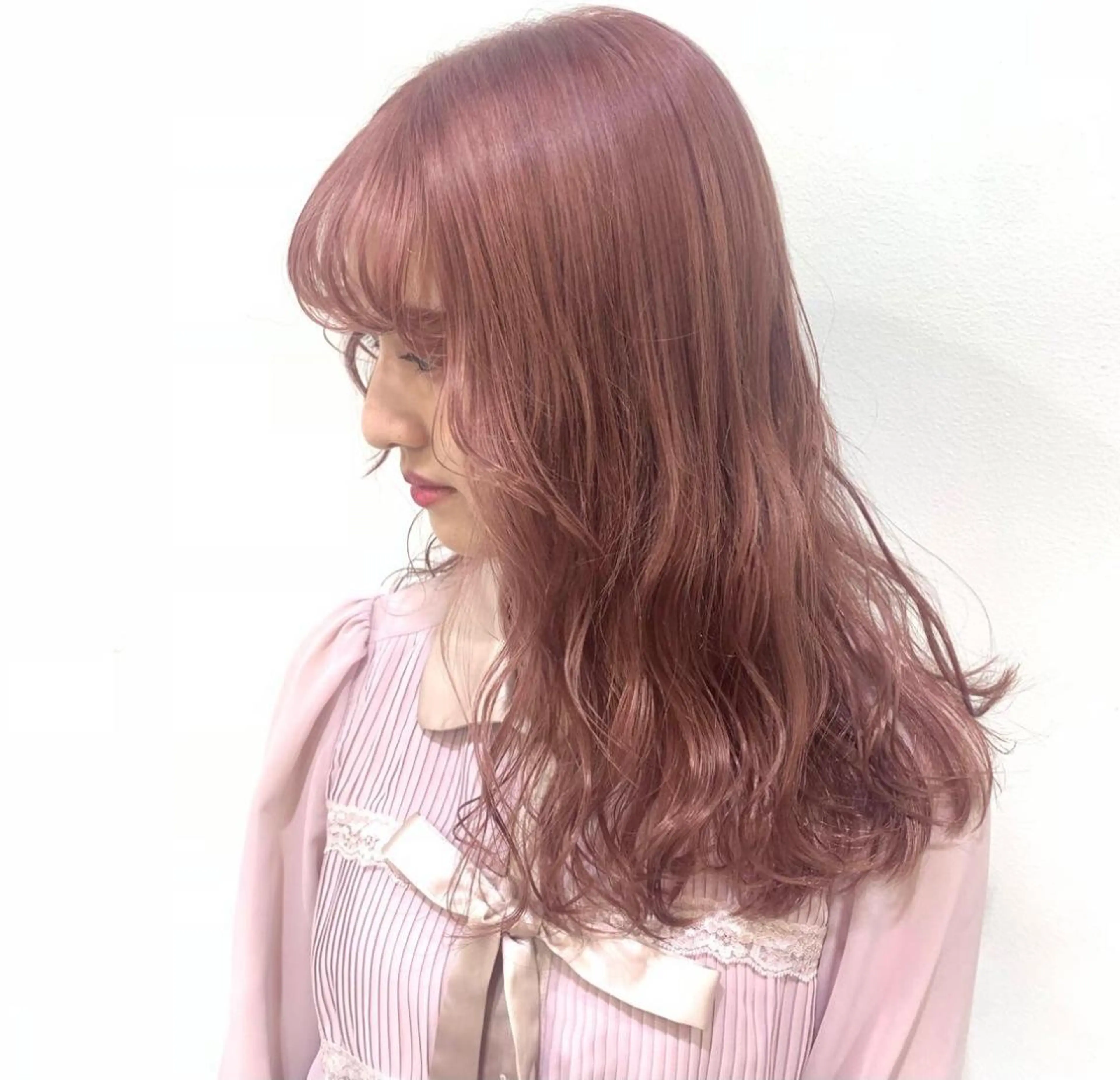 ロング カラー ヘアアレンジ ヘアカラー チャンモリパーマ/韓 国/Minami🦋のヘアスタイル