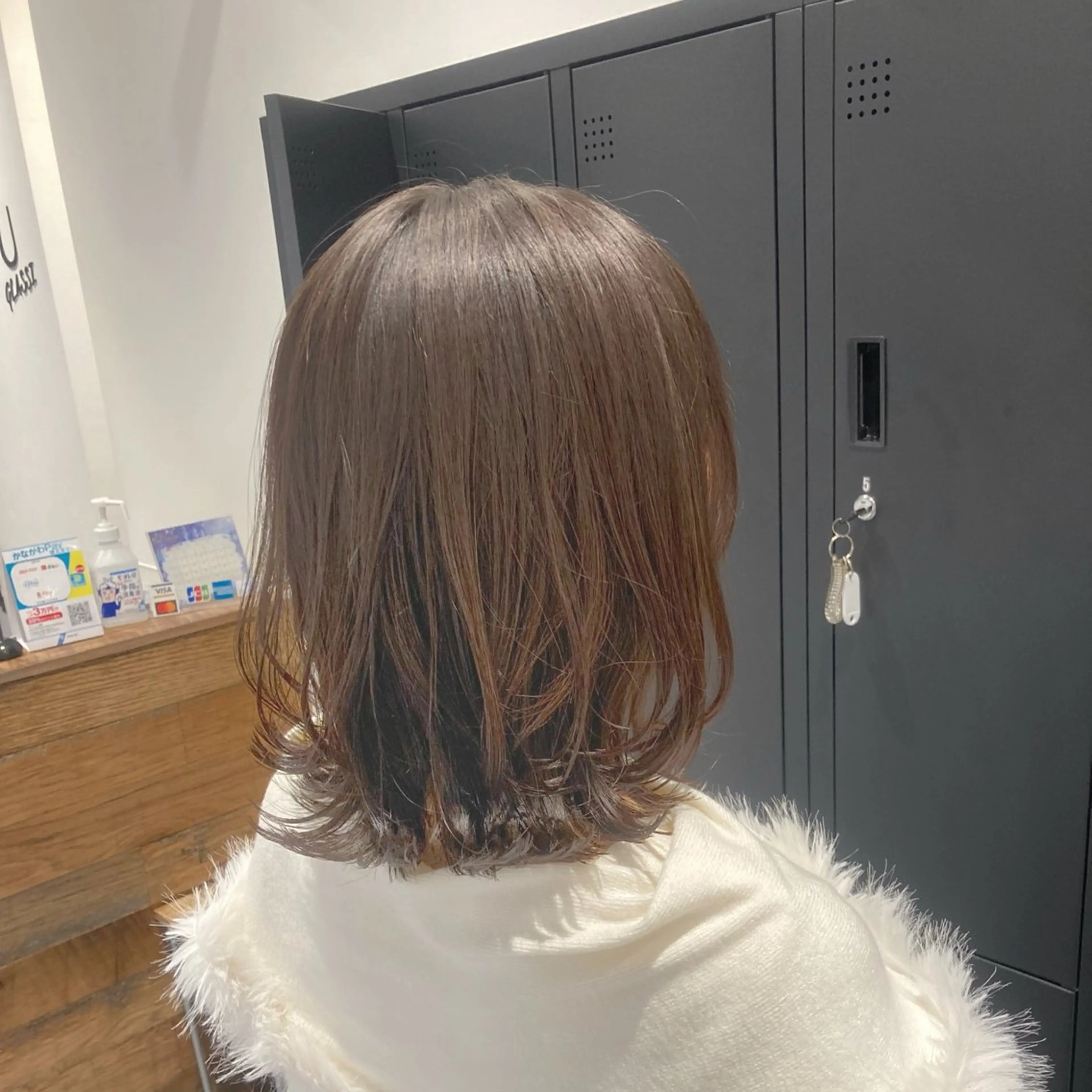 ミディアム くびれヘア 透明感カラー☆ 中村隆寛のヘアスタイル