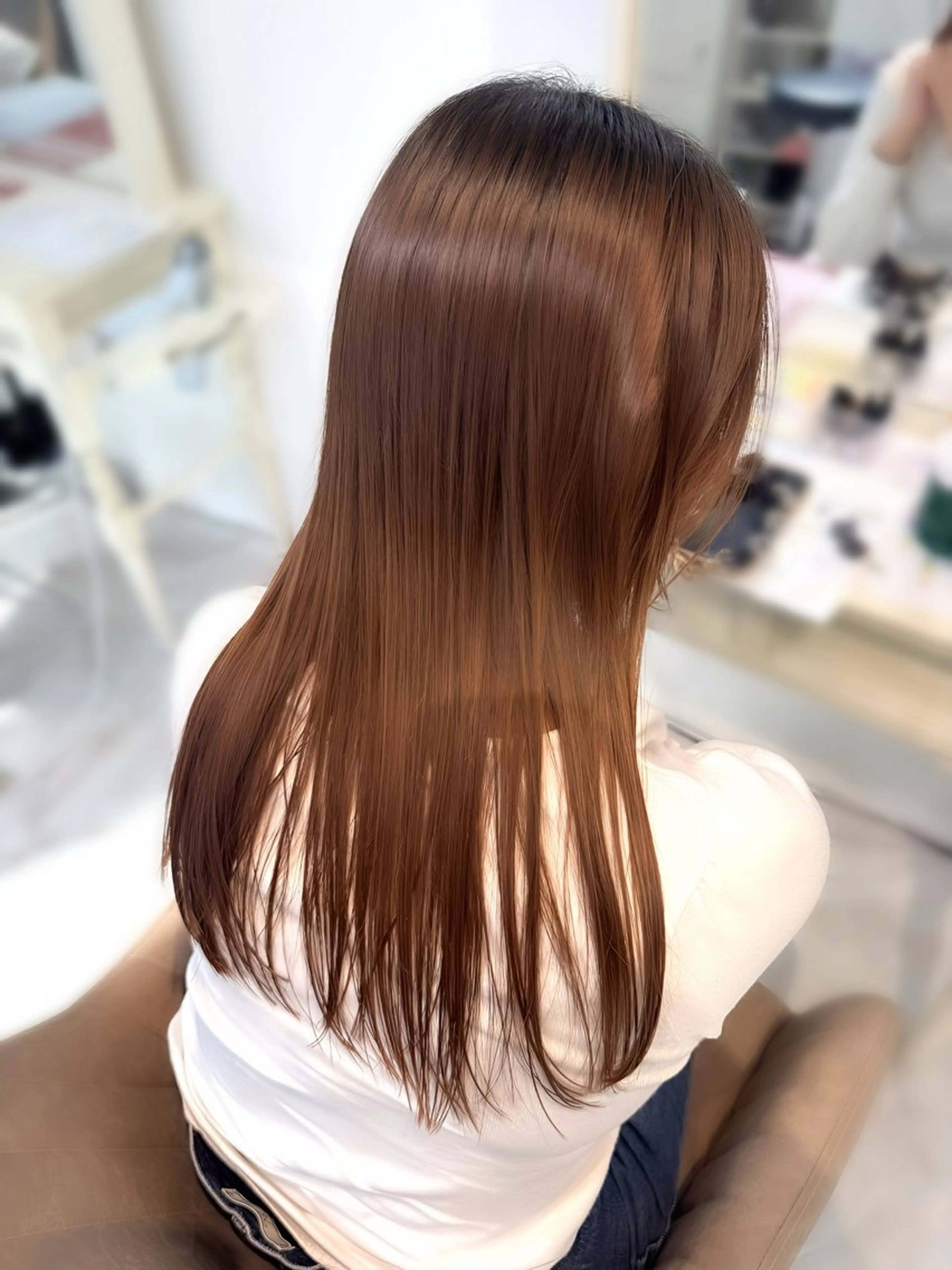 セミロング パーマ 酸性ストレート ストレートパーマ カット 縮毛矯正 トリートメント Fuu.by lupine所属・本日空きあり 🌟misatoのヘアスタイル