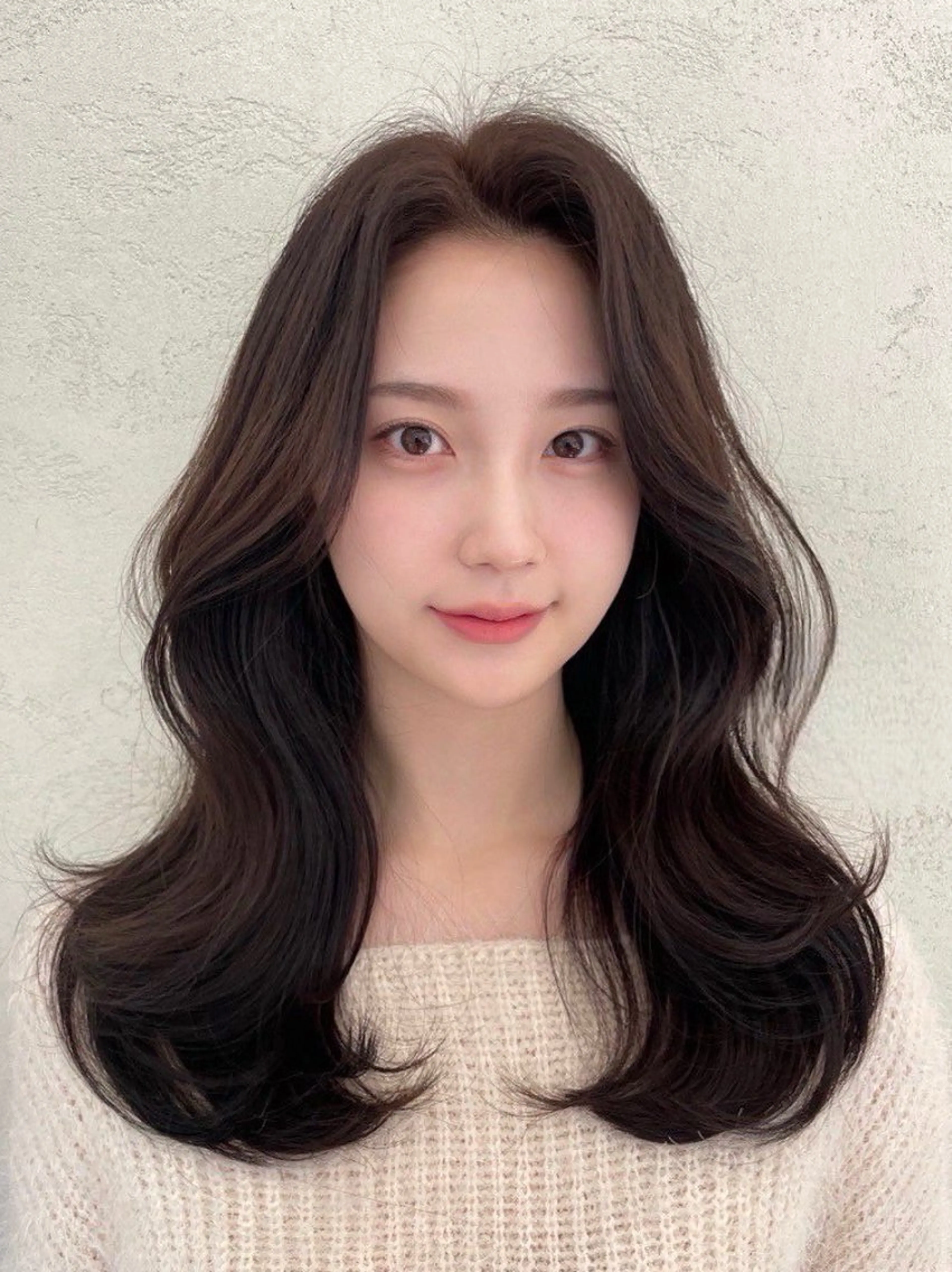 ロング カラー 黒髪 透明感カラー カット ヘアカラー Coreさち 【カットモデル募集】のヘアスタイル