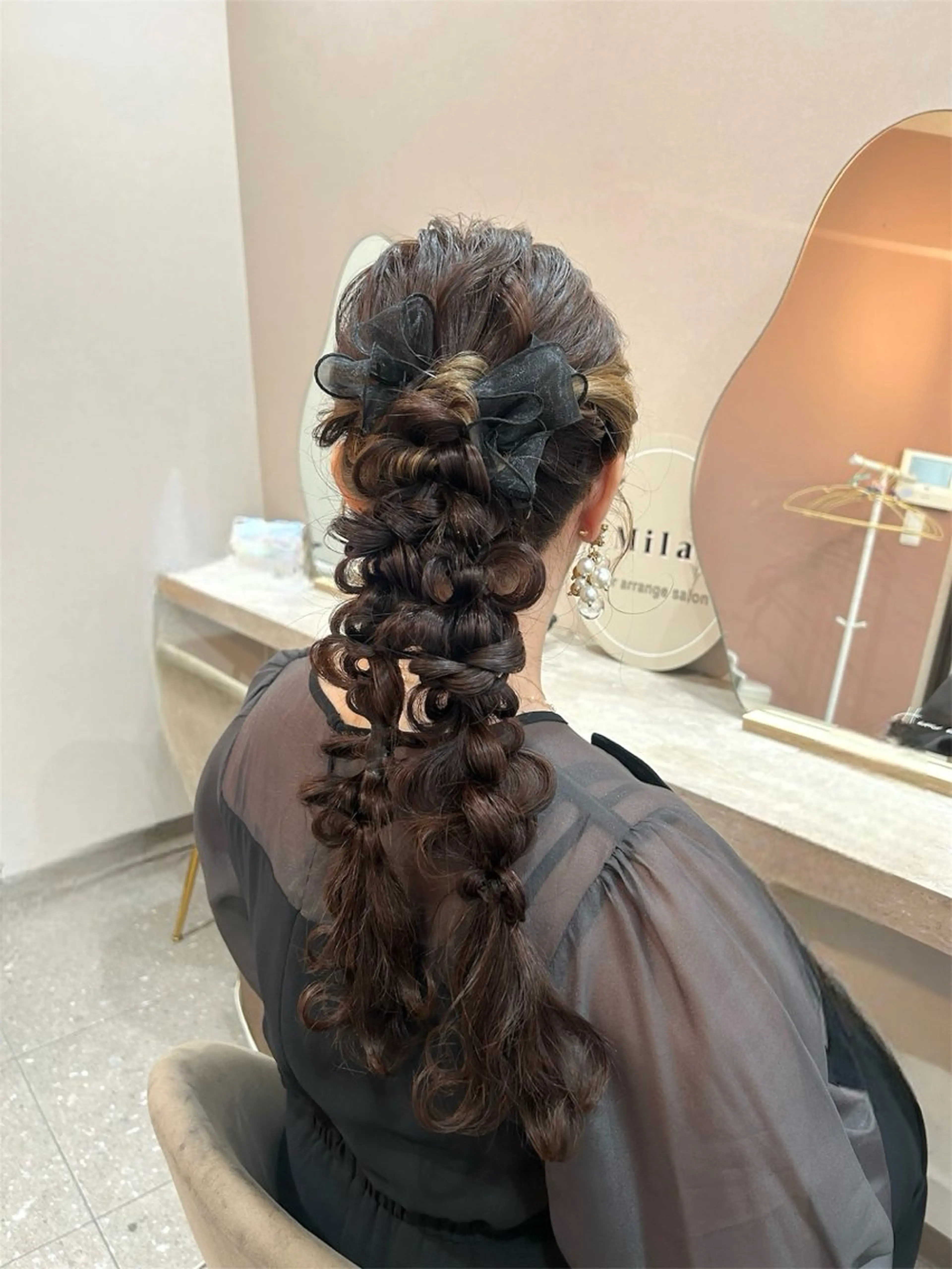 ロング ヘアセット 平沼 葉津紀のヘアスタイル