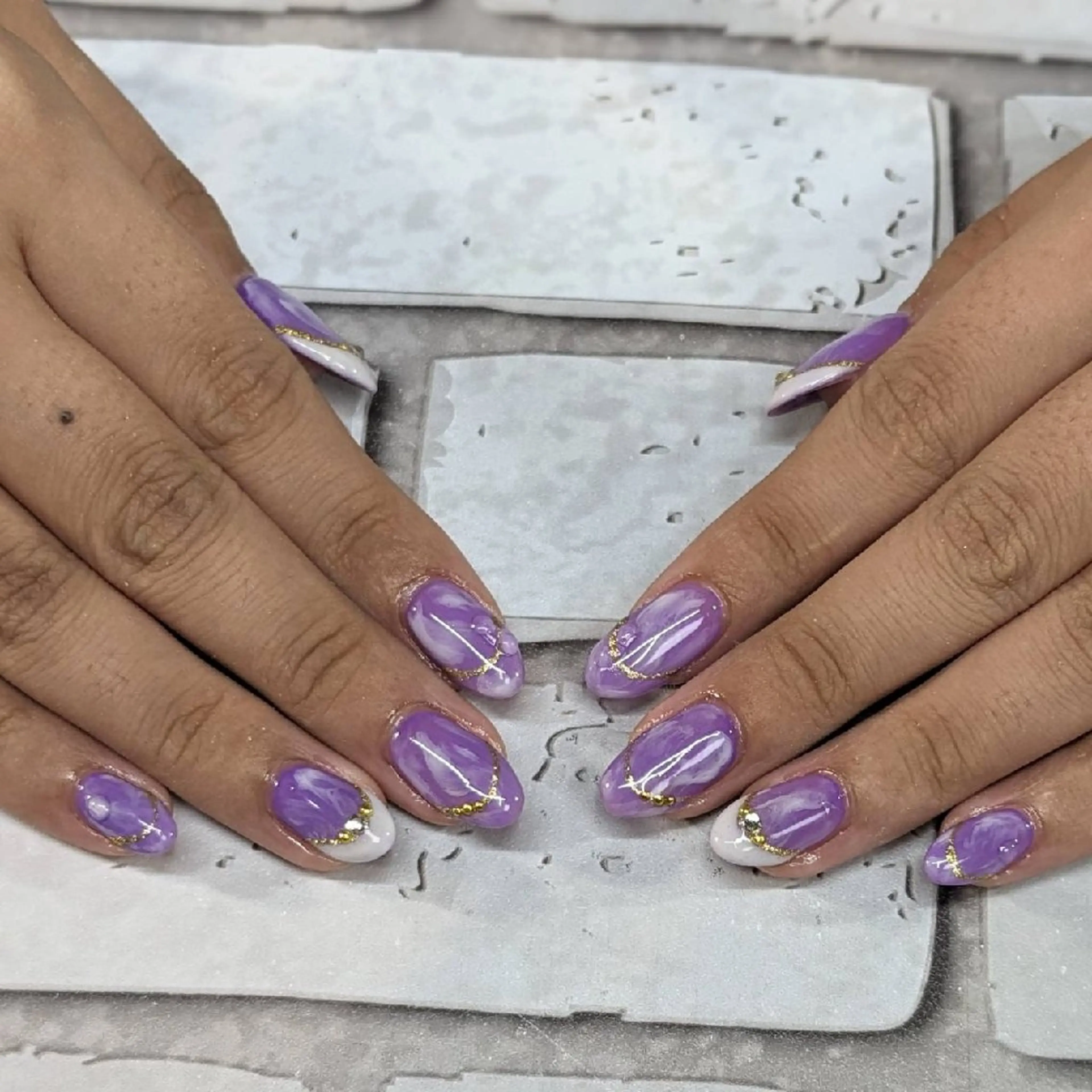 ネイル フレンチネイル ハンドネイル ネイルサロンベルティ .keikoのネイルデザイン