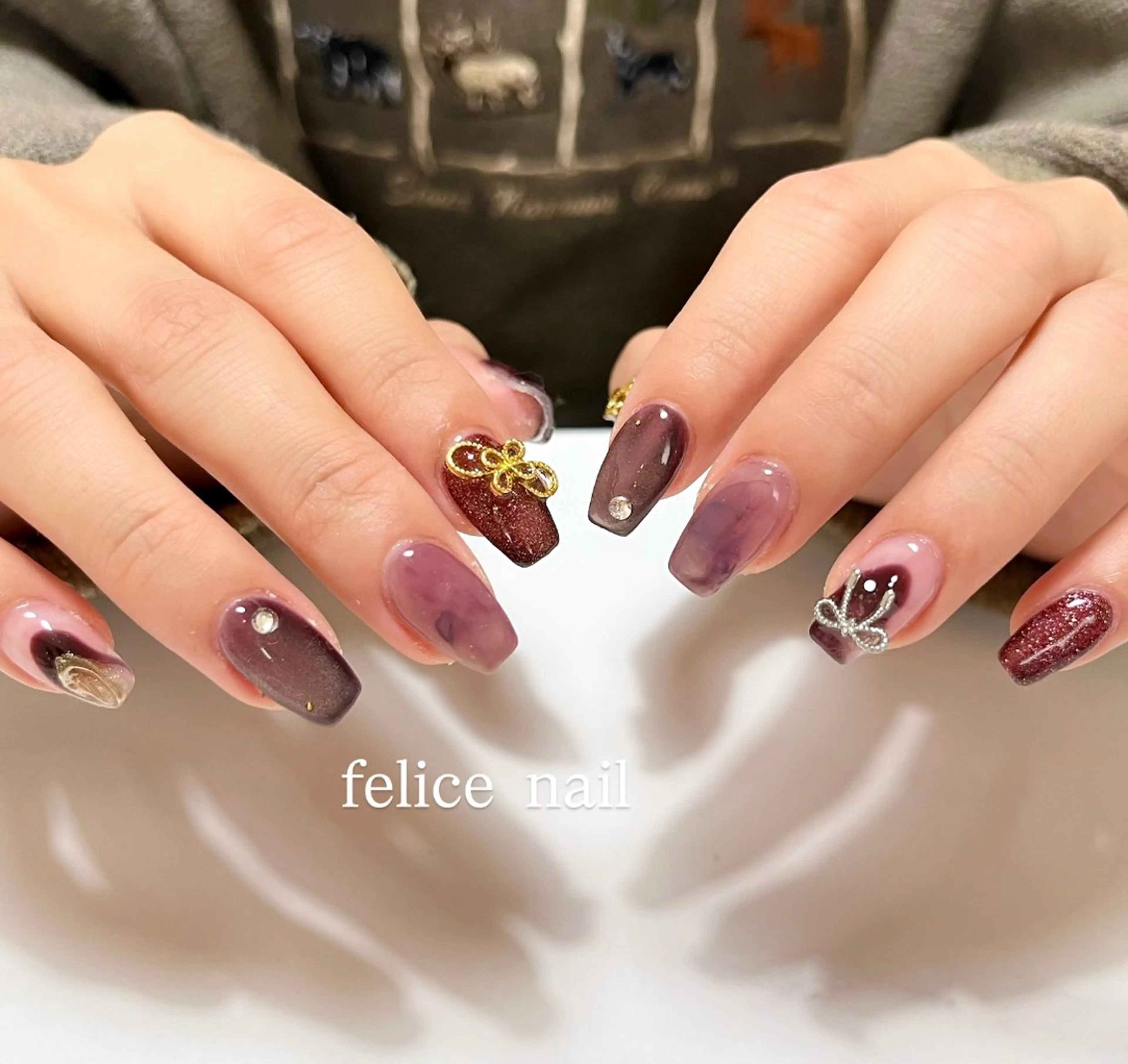 ネイル 卒業式 felice nailのネイルデザイン
