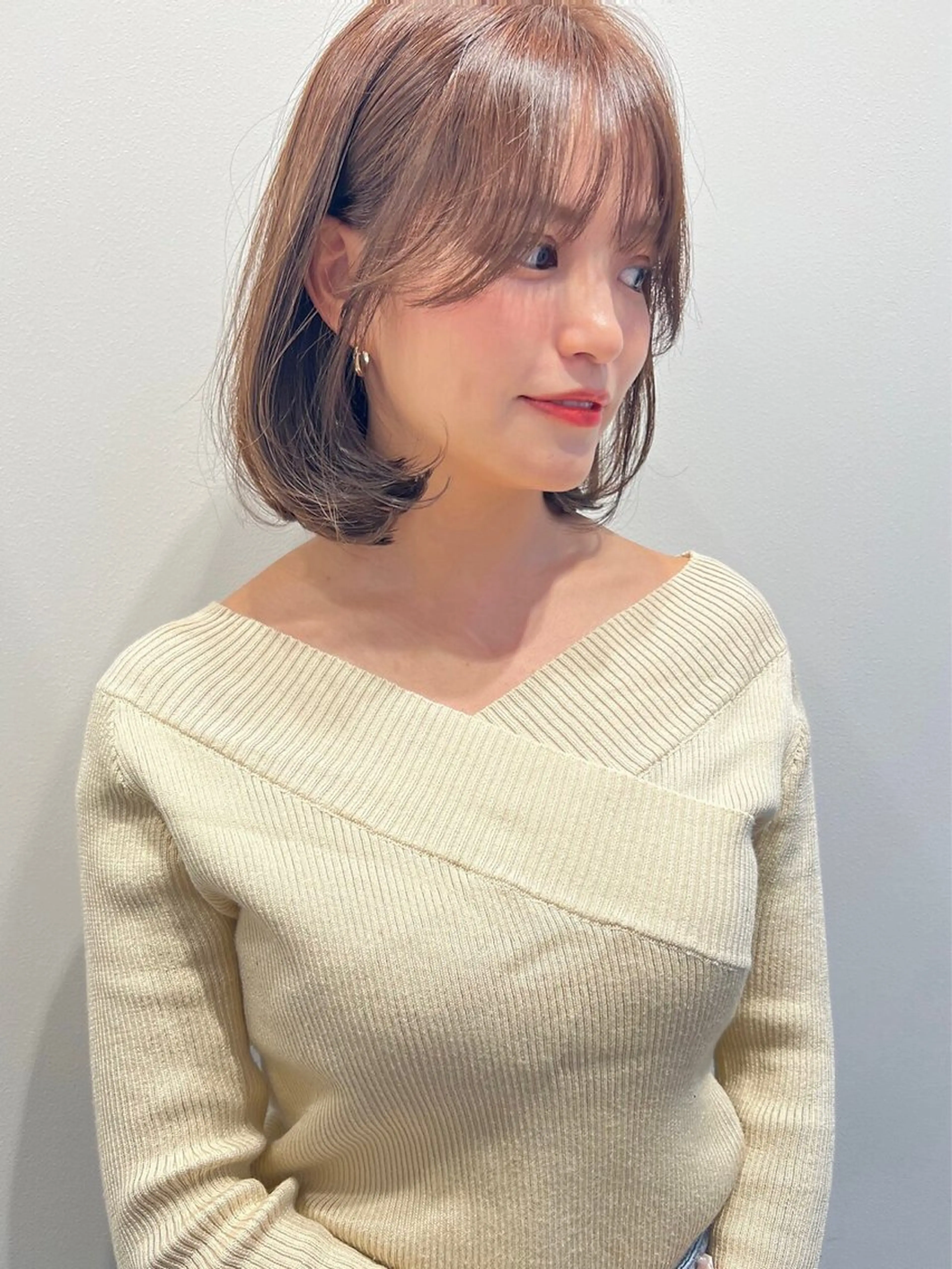 ショート ボブ 髪質改善 韓国風ヘア レイヤーカット ショートヘア suii..hair designブリーチのヘアスタイル