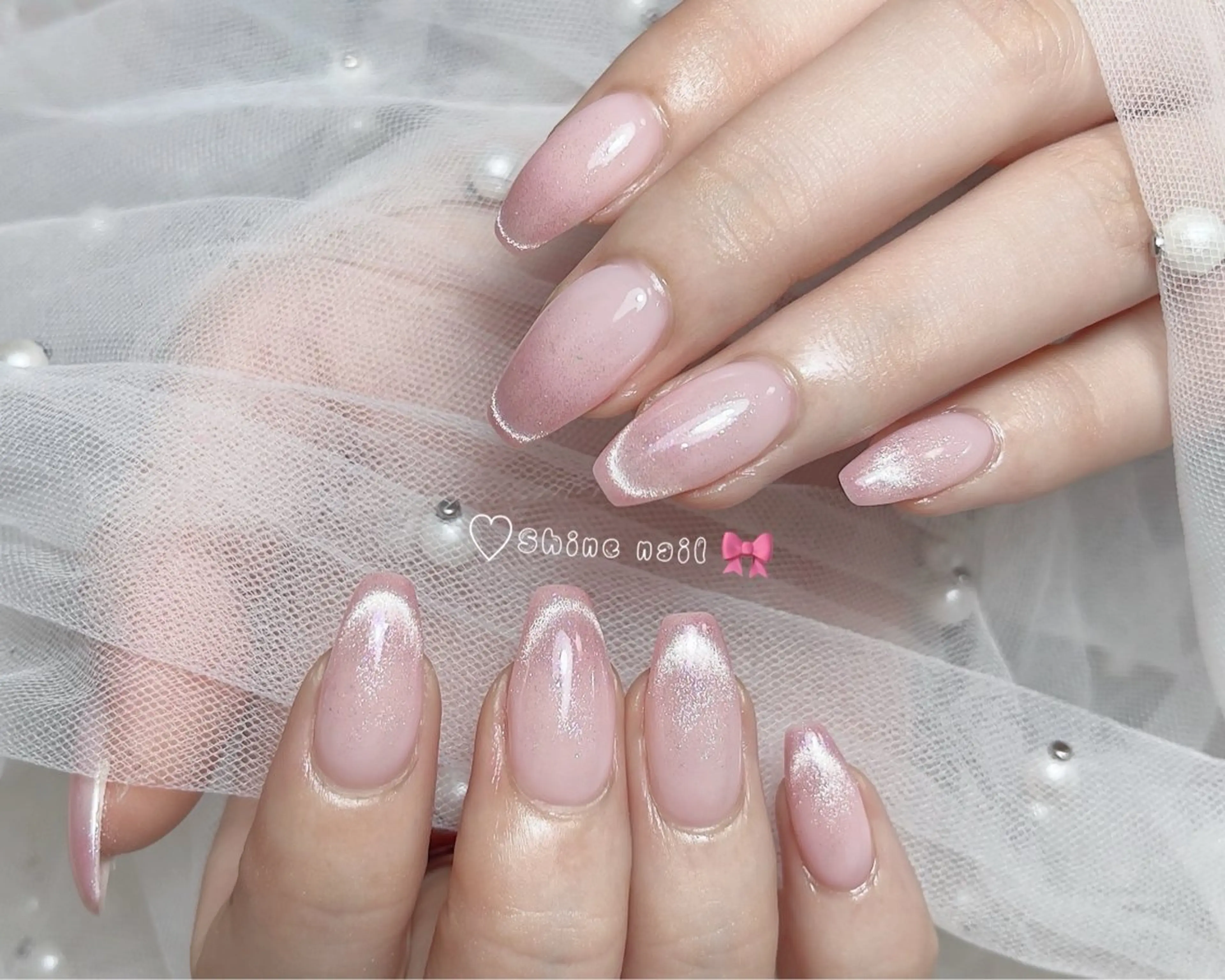 ネイル ハンドネイル 〜Shine Nail〜【サイナネイル】パラジェル／ 長さだし／持ち込み／ワンホン／フィルイン所属・サイナ🎀 長さだし&デザインのネイルデザイン