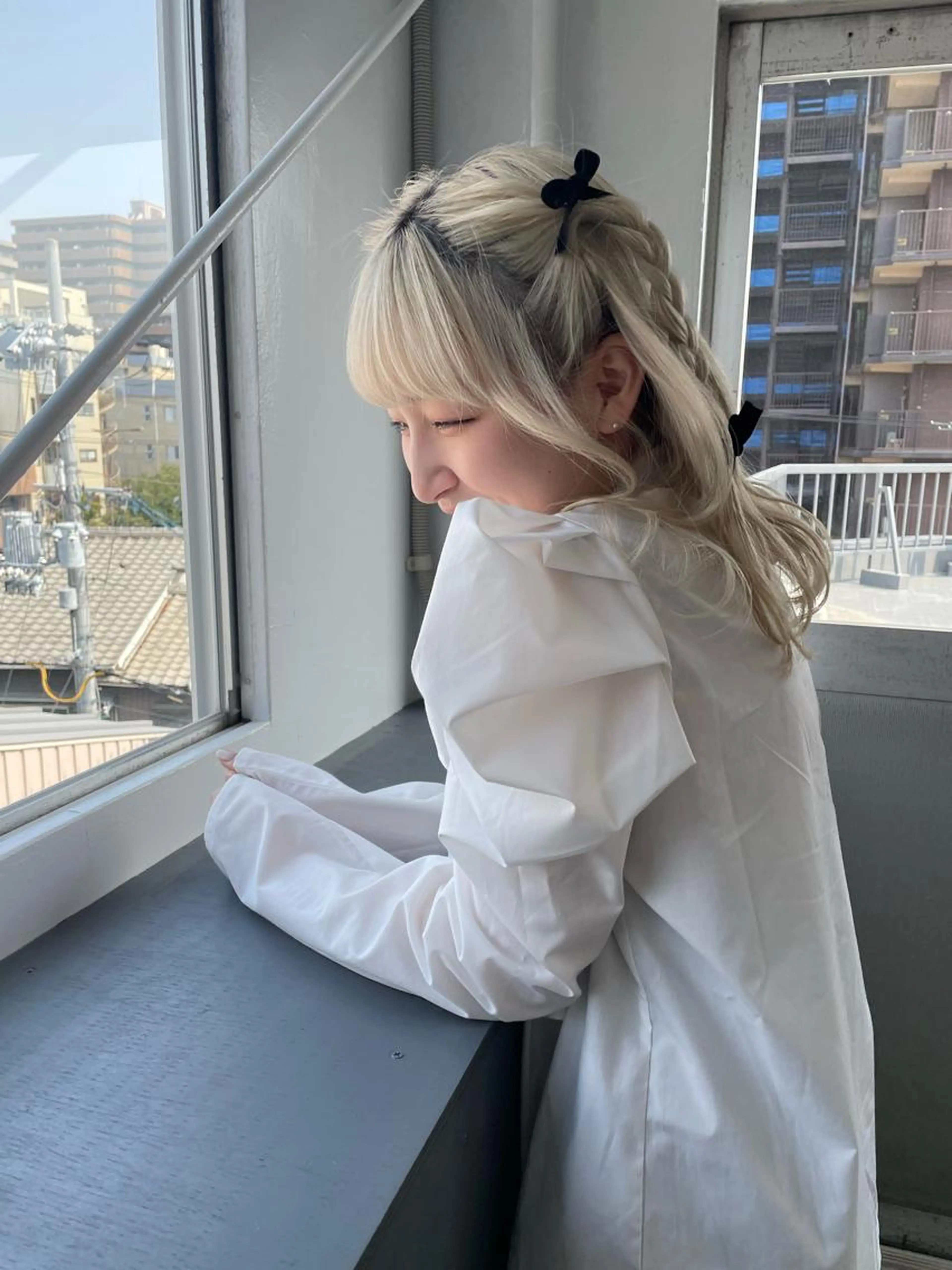 簡単ヘアセットの写真