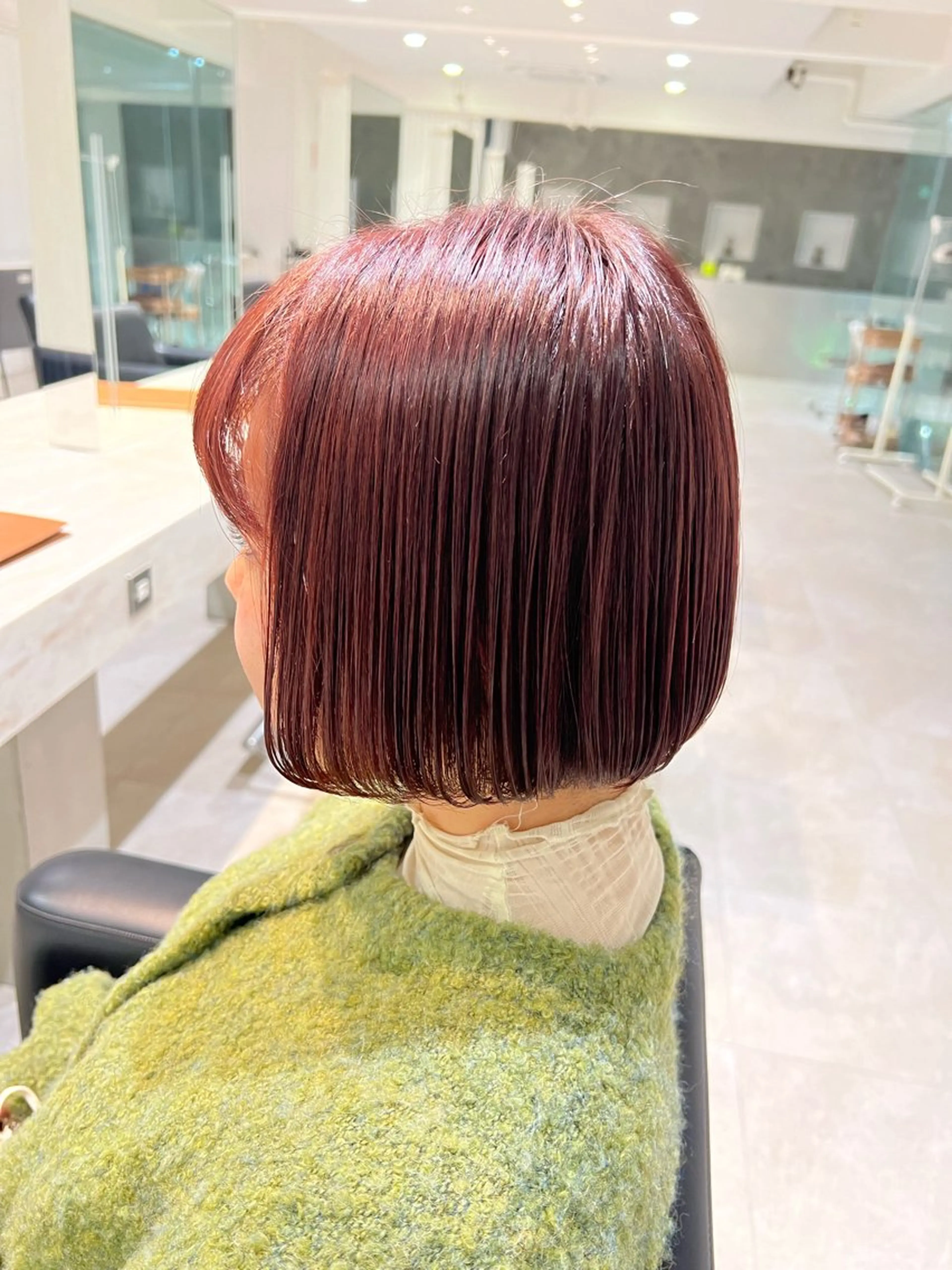ショート カラー ボブ SALOWIN川崎WEST店所属・🌷川崎/アレンジ/ 暖色ボブ/コトネ🌷のヘアスタイル
