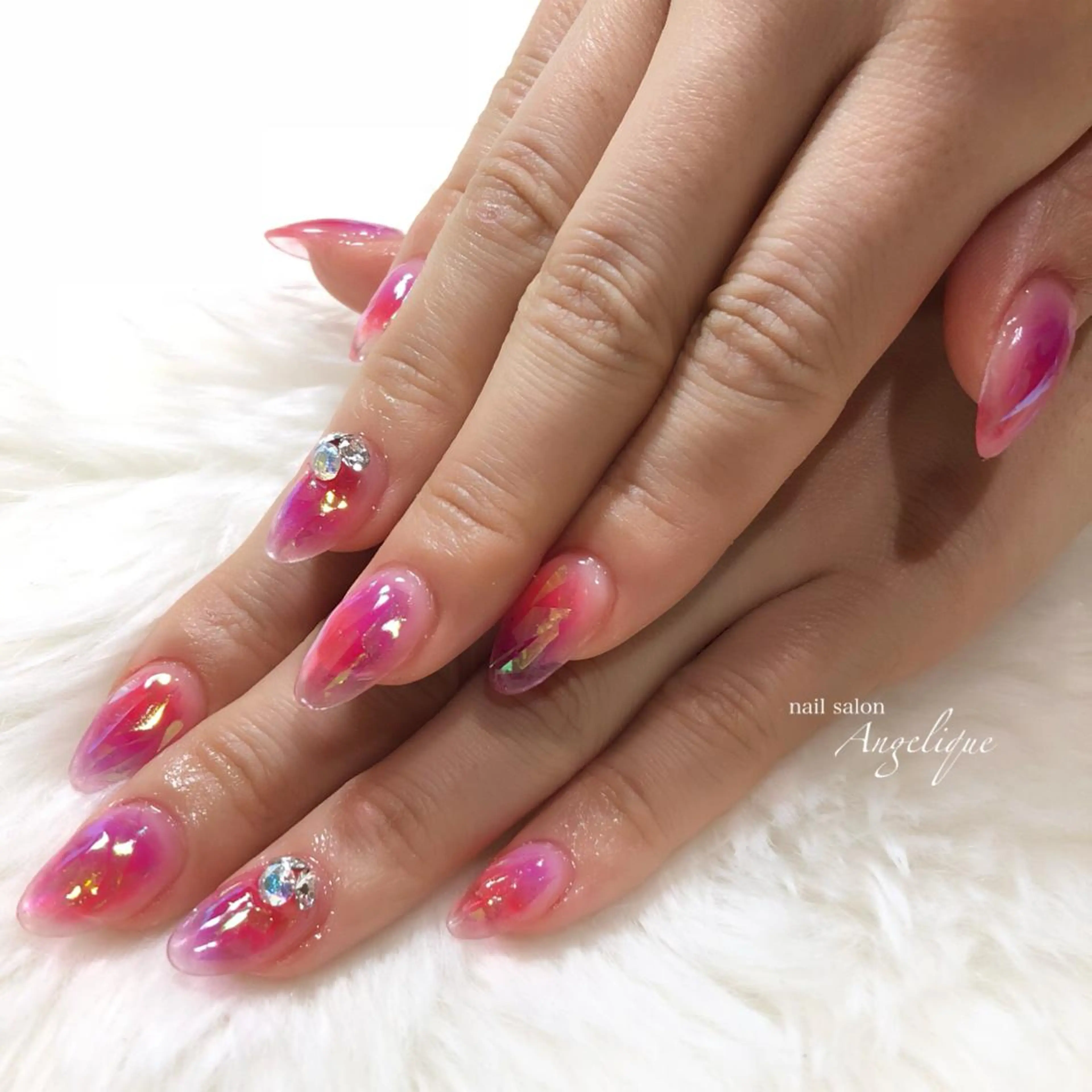 ネイル クリアネイル ジェルネイル スカルプネイル Angelique所属・Nail salon Angeliqueのネイルデザイン