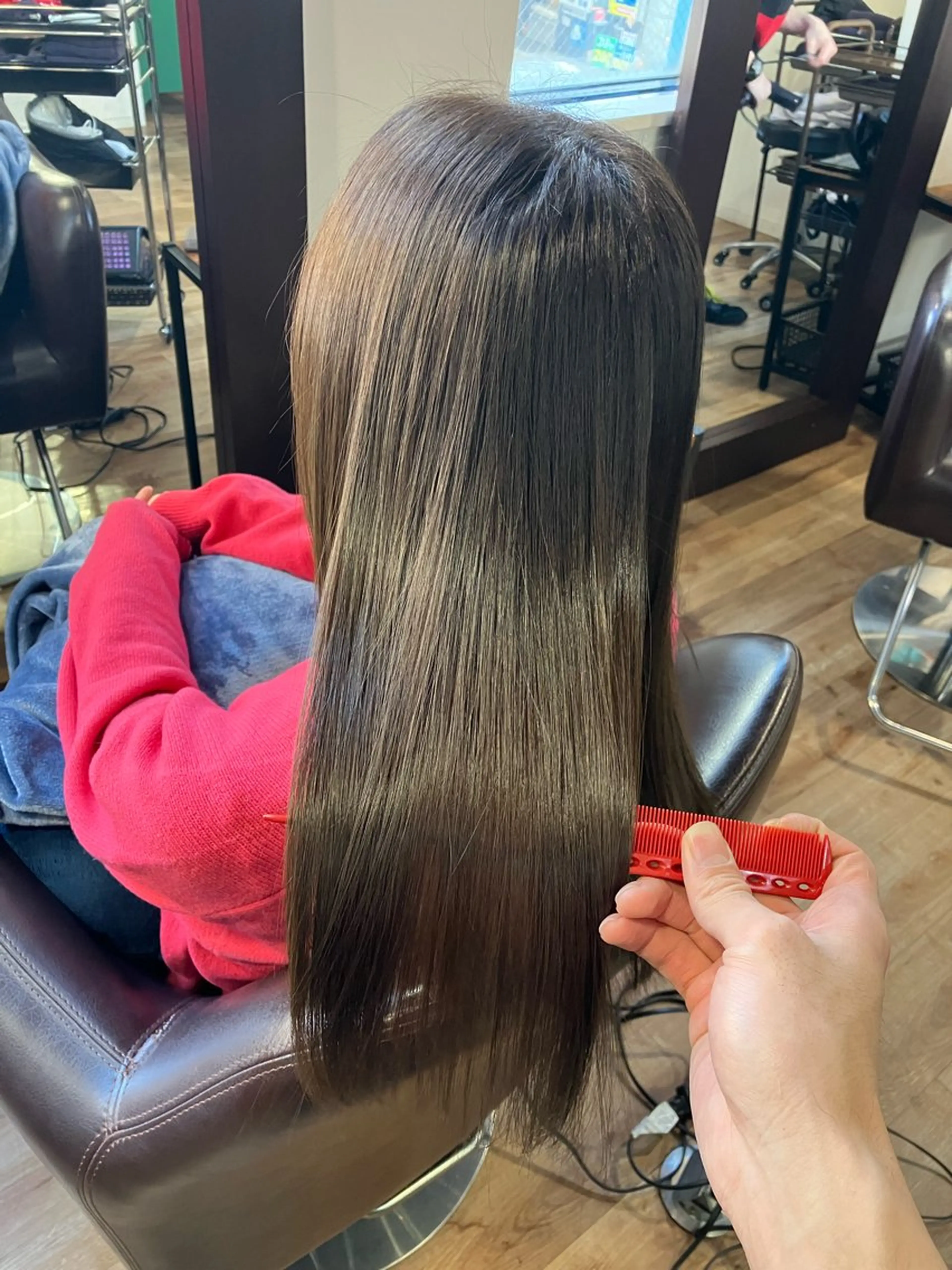 セミロング カラー 髪質改善 トリートメント 酸熱トリートメント カット ヘアカラー トリートメント 🍀髪質改善、カラー TAICHI🍀のヘアスタイル