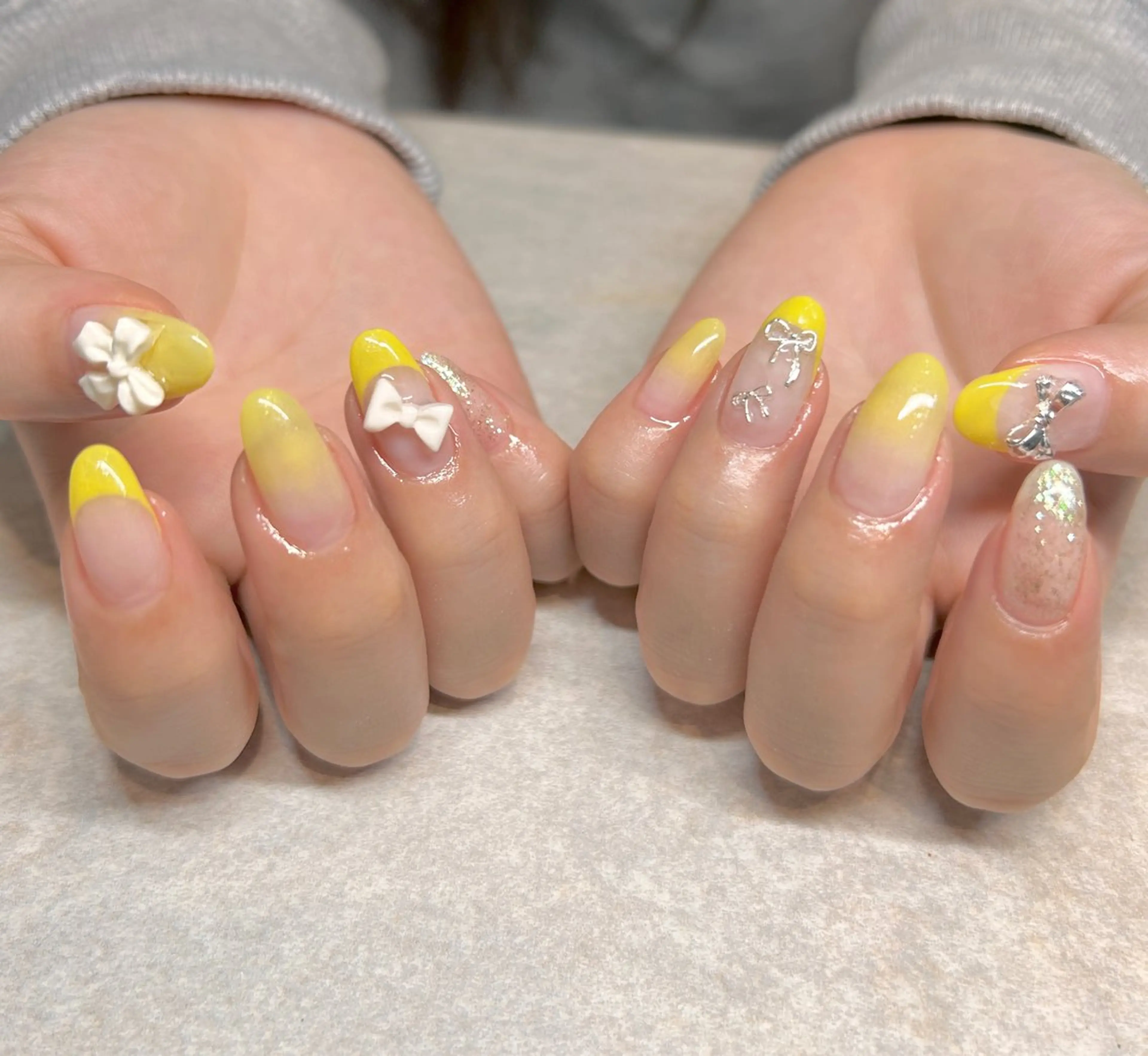 ネイル 長さ出し 持ち込み 春ネイル N.style所属・Ｎ. styleのネイルデザイン