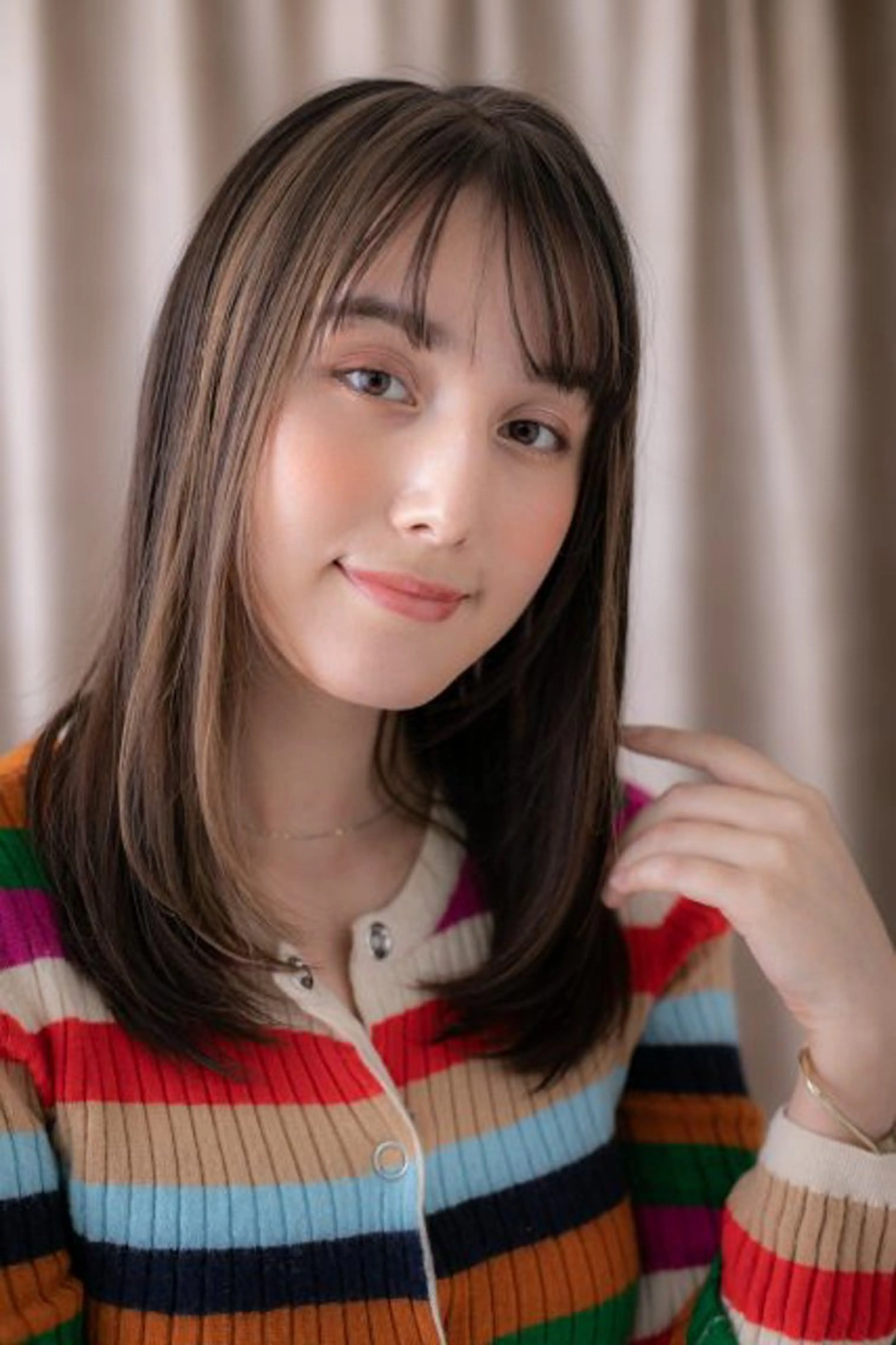 セミロング 似合わせスタイル🫧 木村夏暢のヘアスタイル