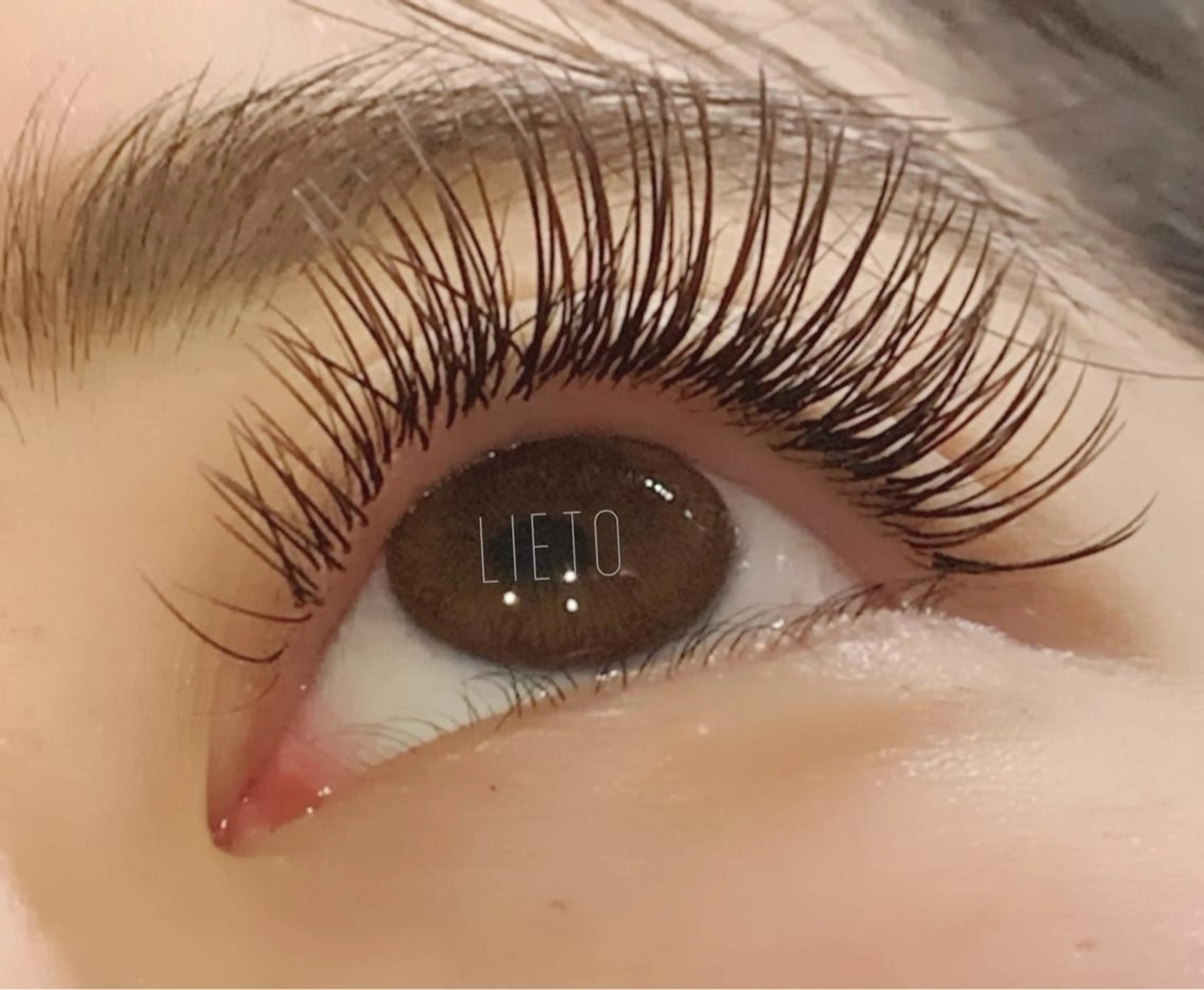 ショート カラー ヘアアレンジ メンズ キッズ マツエク・マツパ ブラウンカラー カラーマツエク ヘア&カフェ ♡リエットのマツエク・マツパデザイン