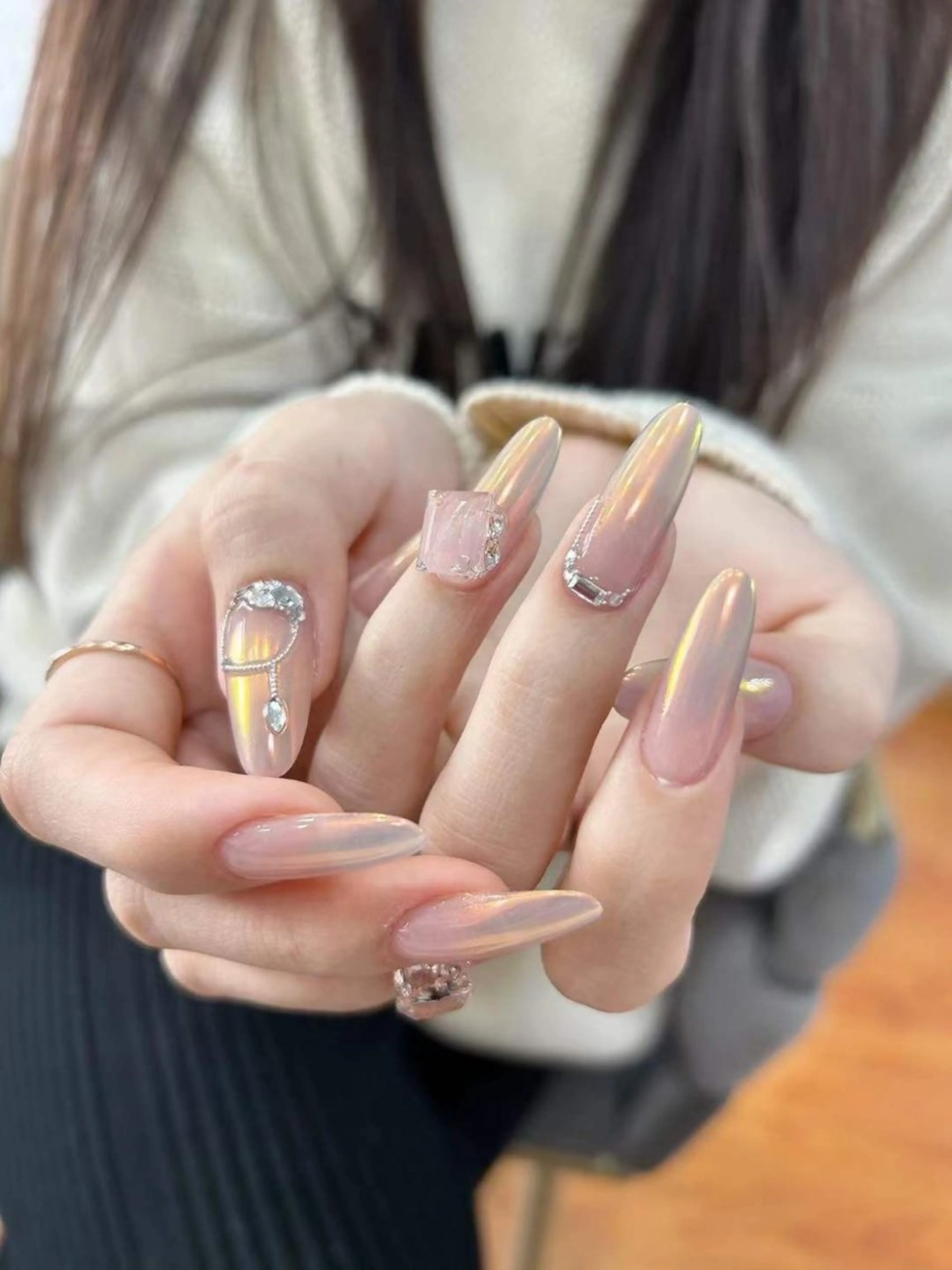オフ有り 💓 ハンド❤️ミラーor オーロラの写真