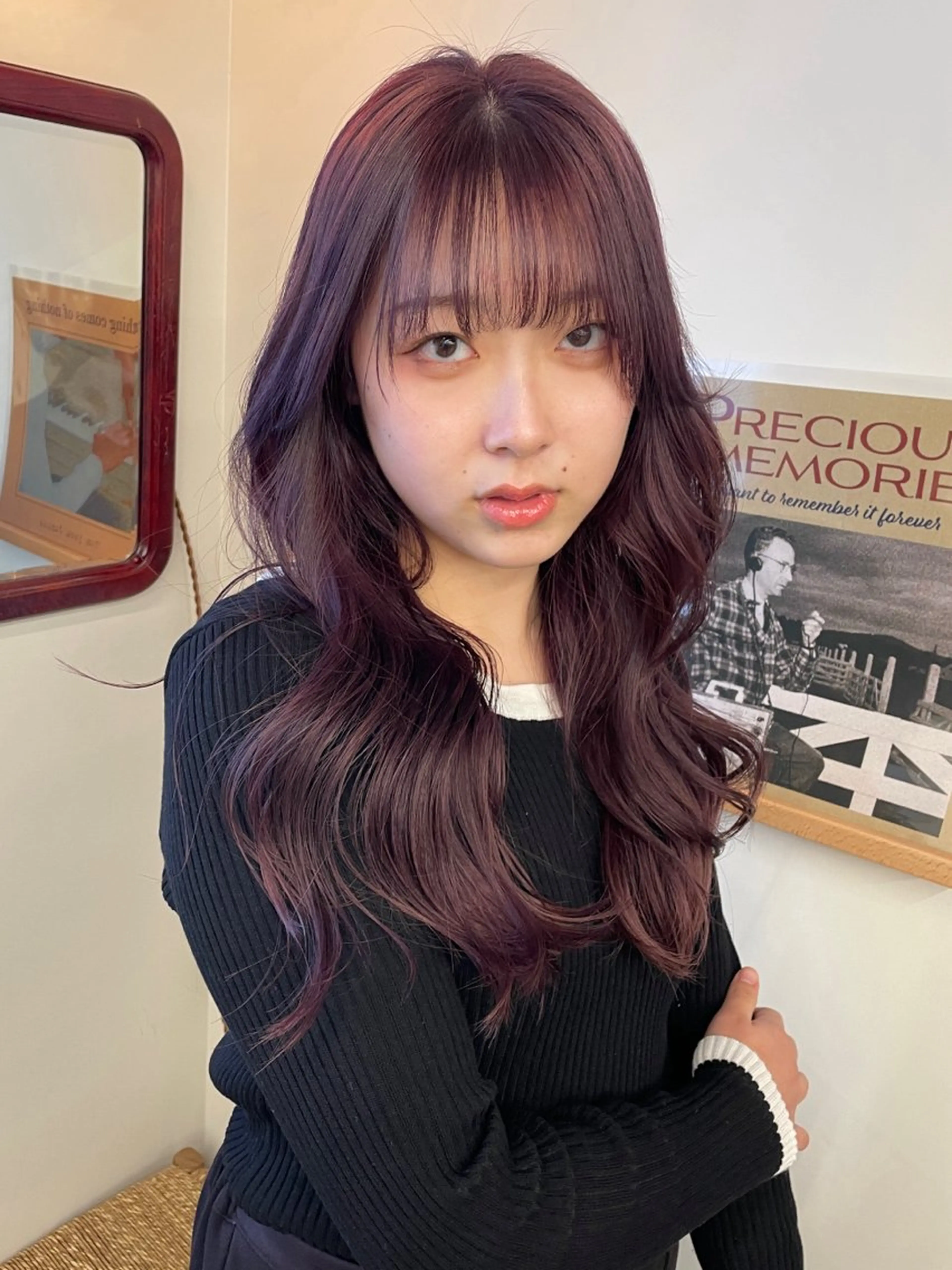 ロング カラー ヘアカラー トリートメント ヘアセット tonari所属・ブリーチモデル/ カットモデル/Riaのヘアスタイル