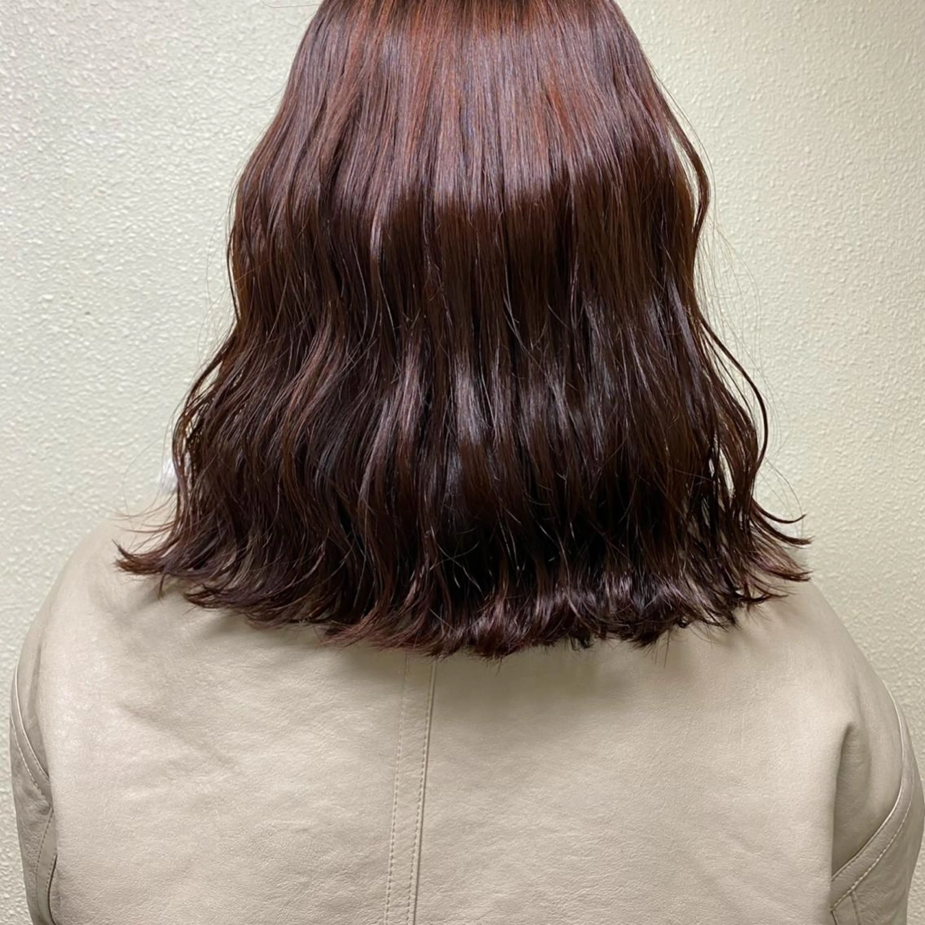 ミディアム カラー ブリーチ ブリーチなしカラー カット ヘアカラー トリートメント ikeda shioriのヘアスタイル