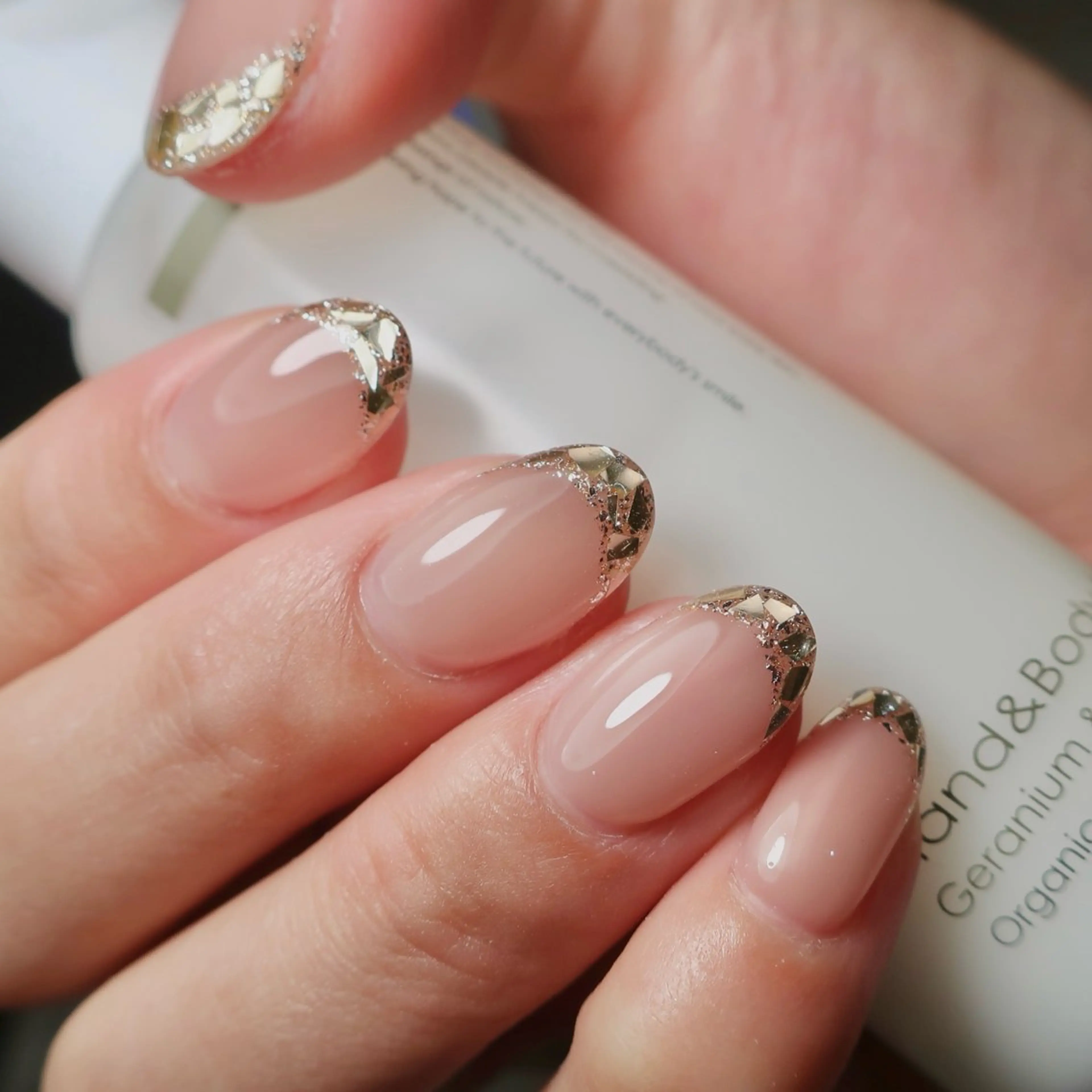 ネイル フレンチネイル ガラスフレンチ nail salon ワンミリオンのネイルデザイン