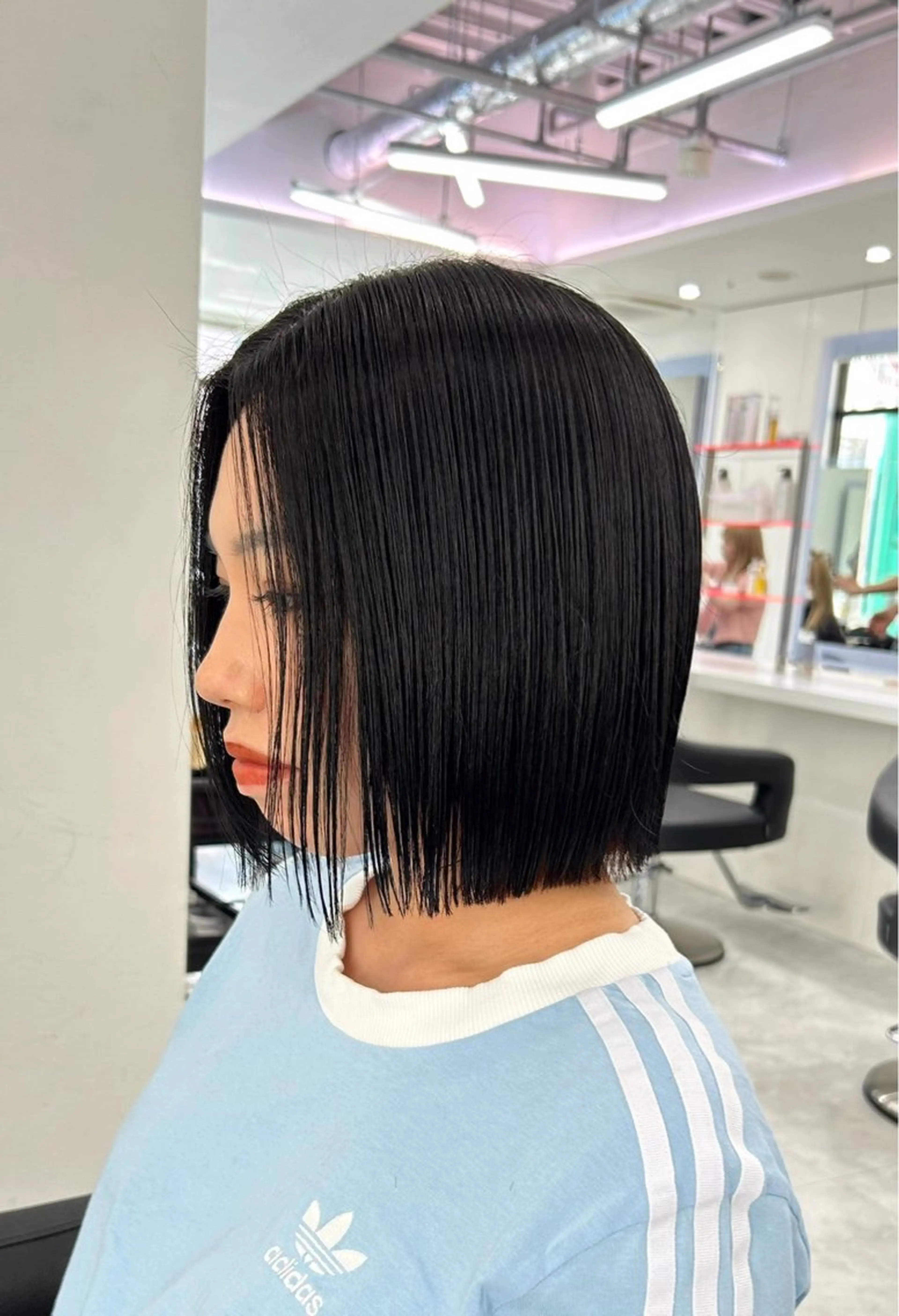 ショート カラー ヘアアレンジ 韓国レイヤー＆ピンク 艶髪🩶maikoのヘアスタイル