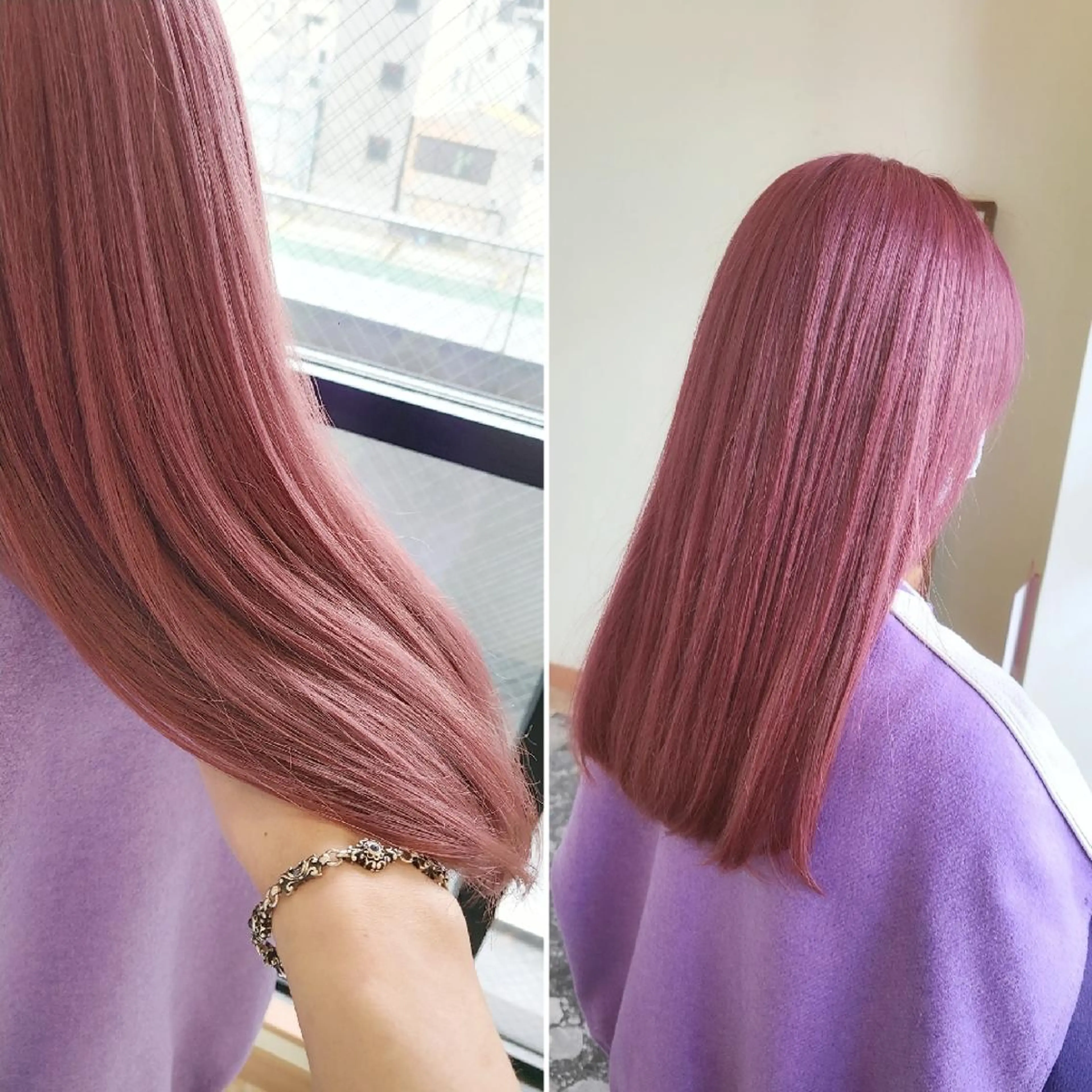 ロング カラー ダブルカラー ピンクカラー カット ヘアカラー トリートメント 【ネウィ天王寺 】seiyaのヘアスタイル