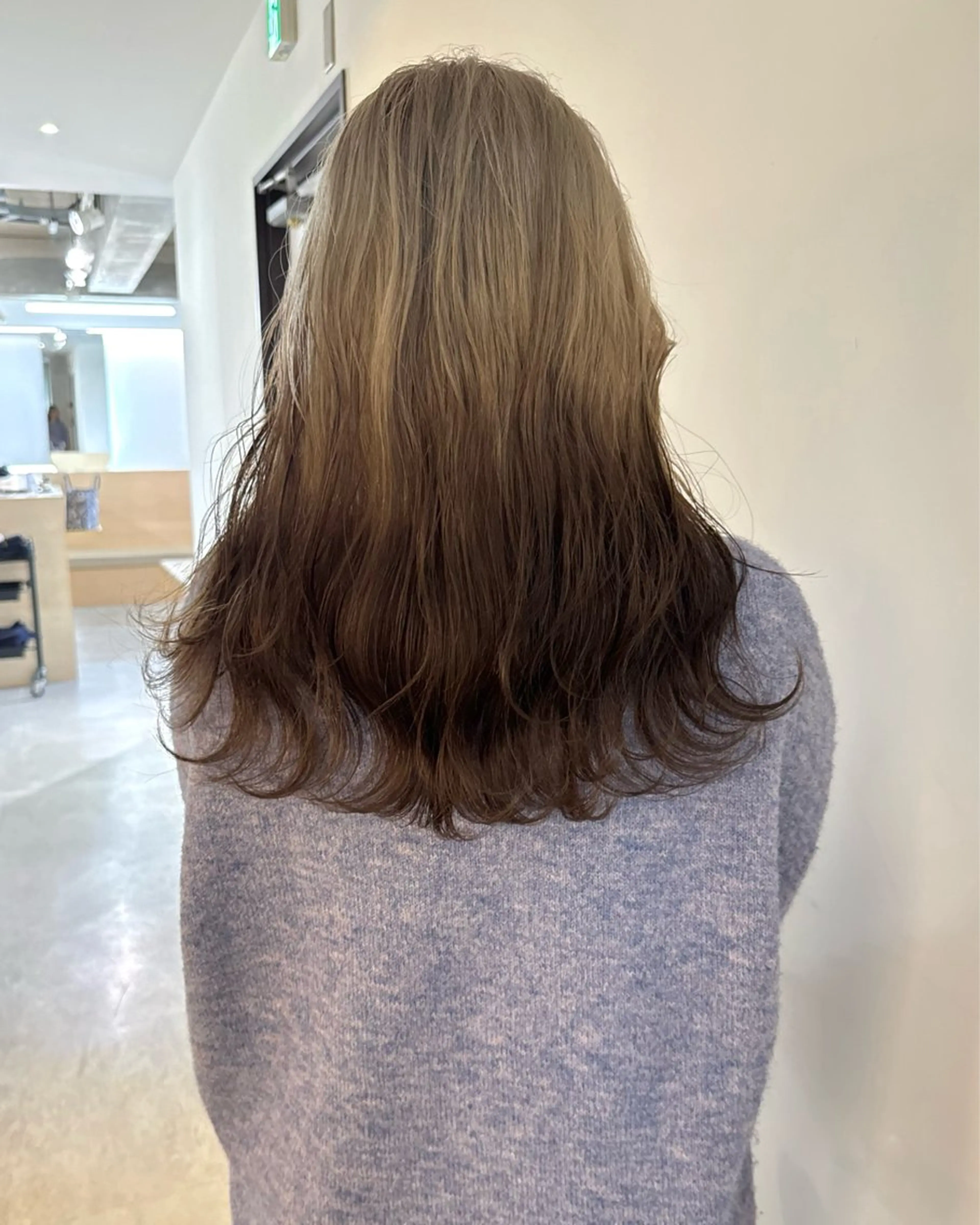 ロング カラー ブラウンカラー グラデーションカラー 似合わせカット ヘアカラー RAIMA ハイトーンレイヤーのヘアスタイル
