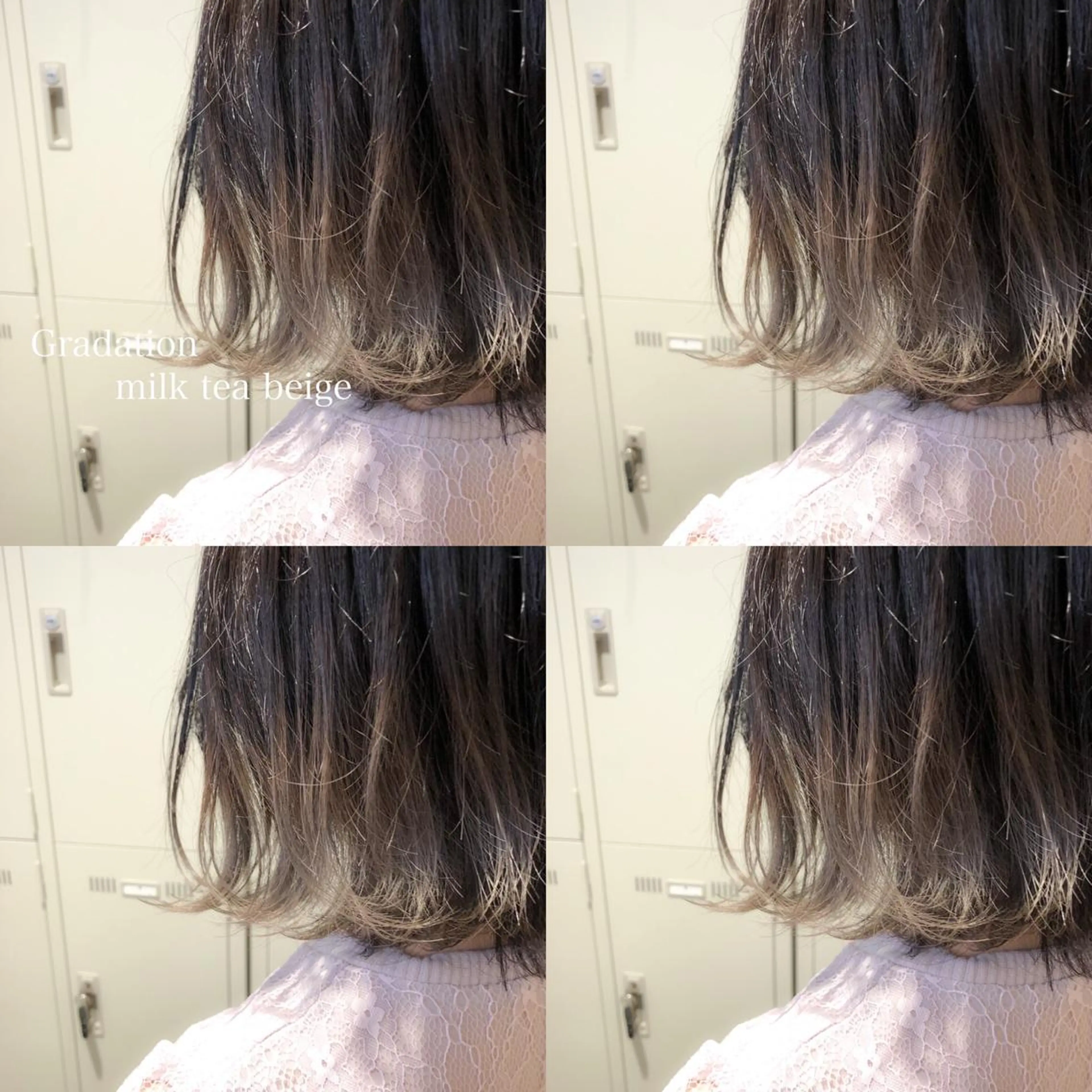 ミディアム カラー カット ヘアカラー 🌈ハイトーン×暗髪 🦄TAKUMI🦄のヘアスタイル