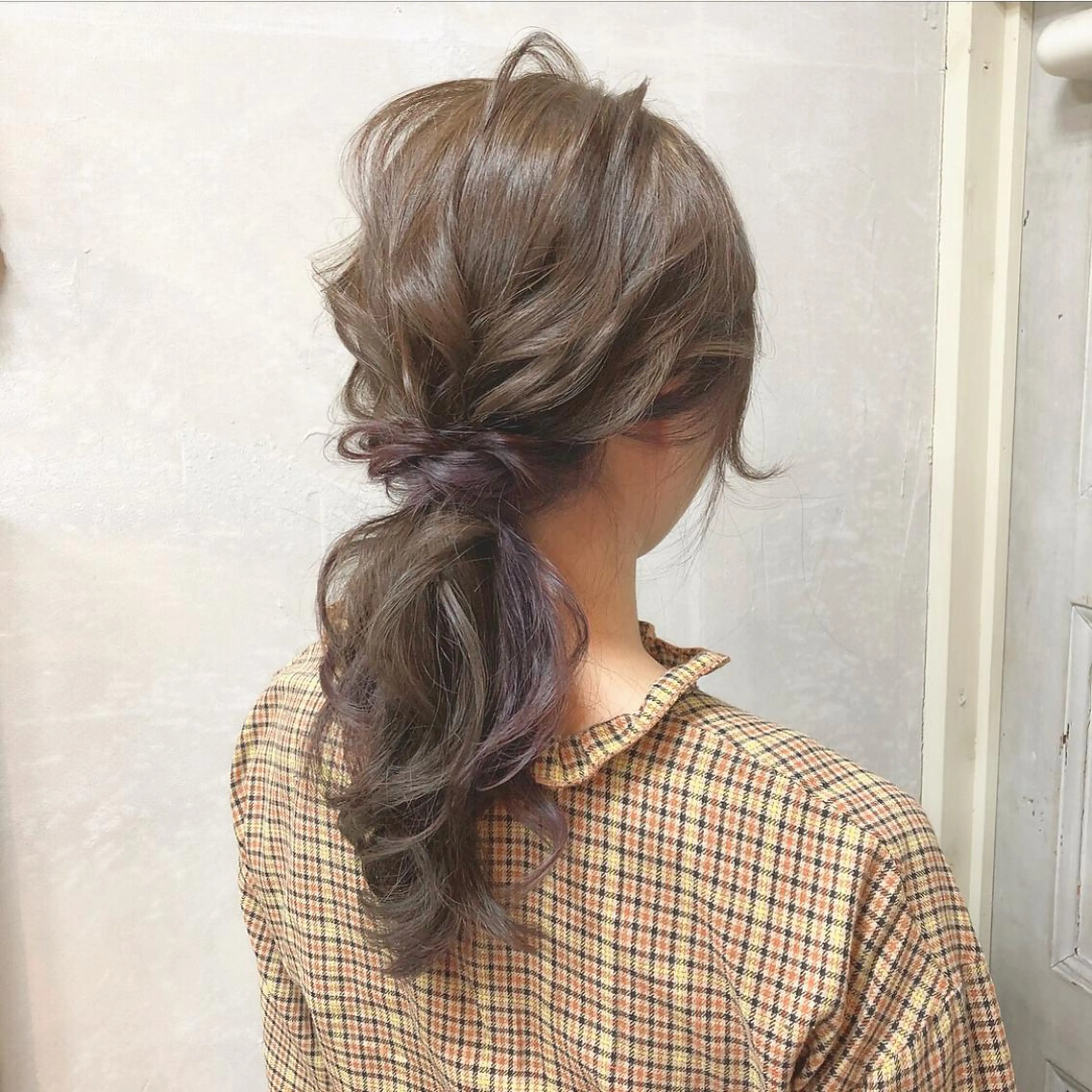 セミロング カラー ヘアアレンジ インナーカラー autre所属・大久保 ひでなりのヘアスタイル