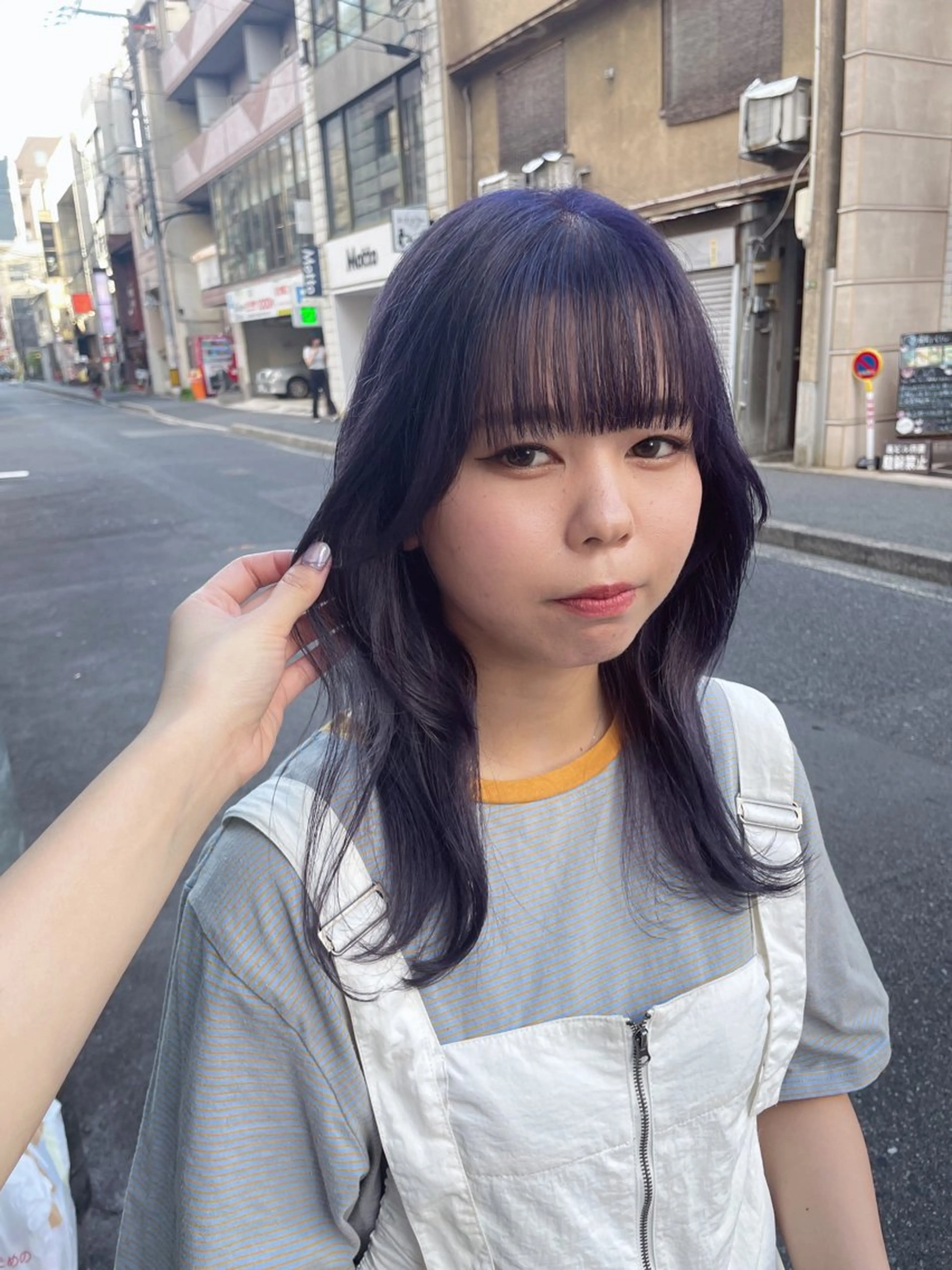 カラー ラベンダーカラー fudge所属・MaisonHALU 松浦光咲のヘアスタイル