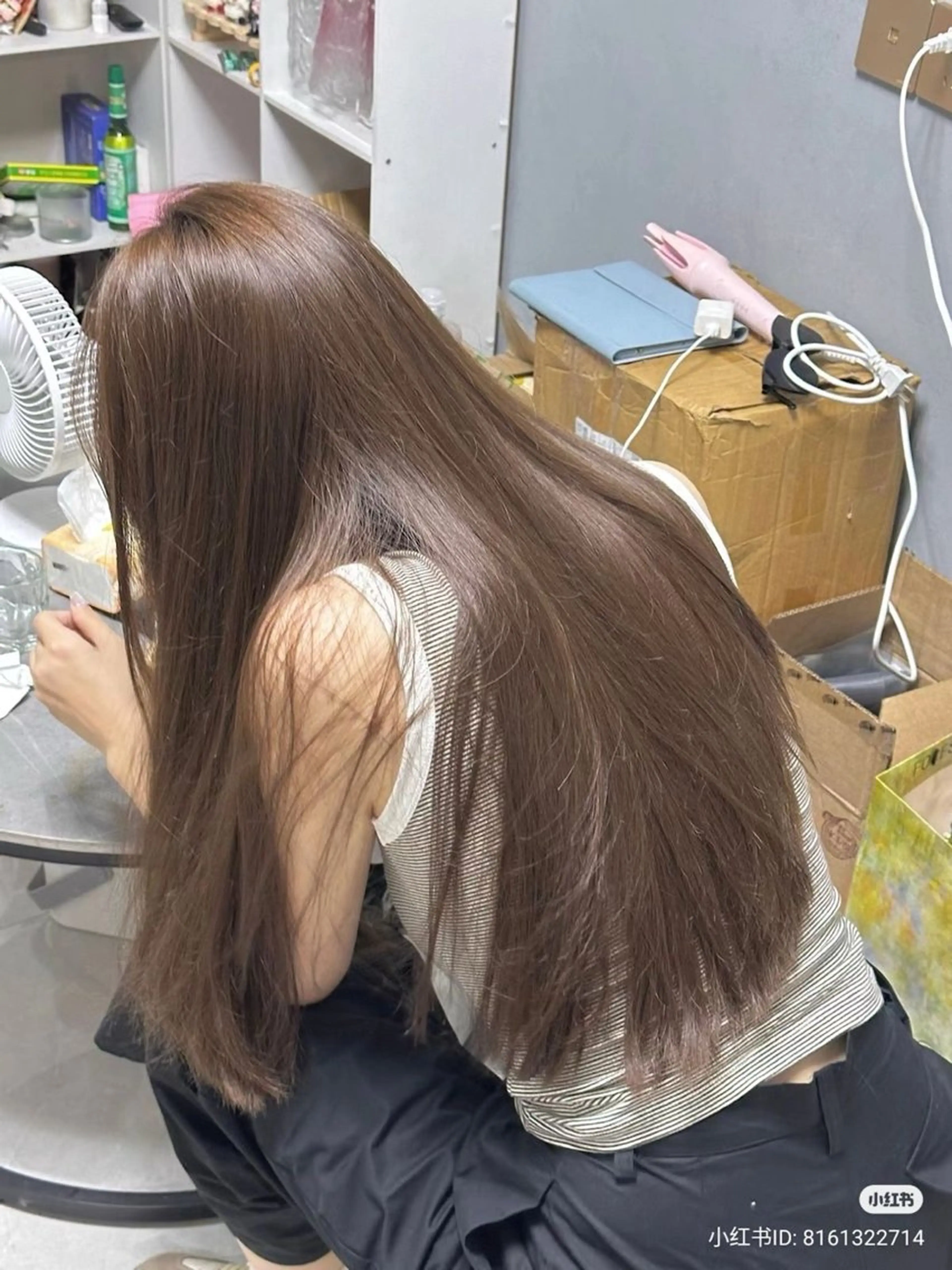 ロング カラー ヘアカラー トリートメント ヘッドスパ ヘアセット 🤍レイヤーカット/ ベージュヘア🤍のヘアスタイル
