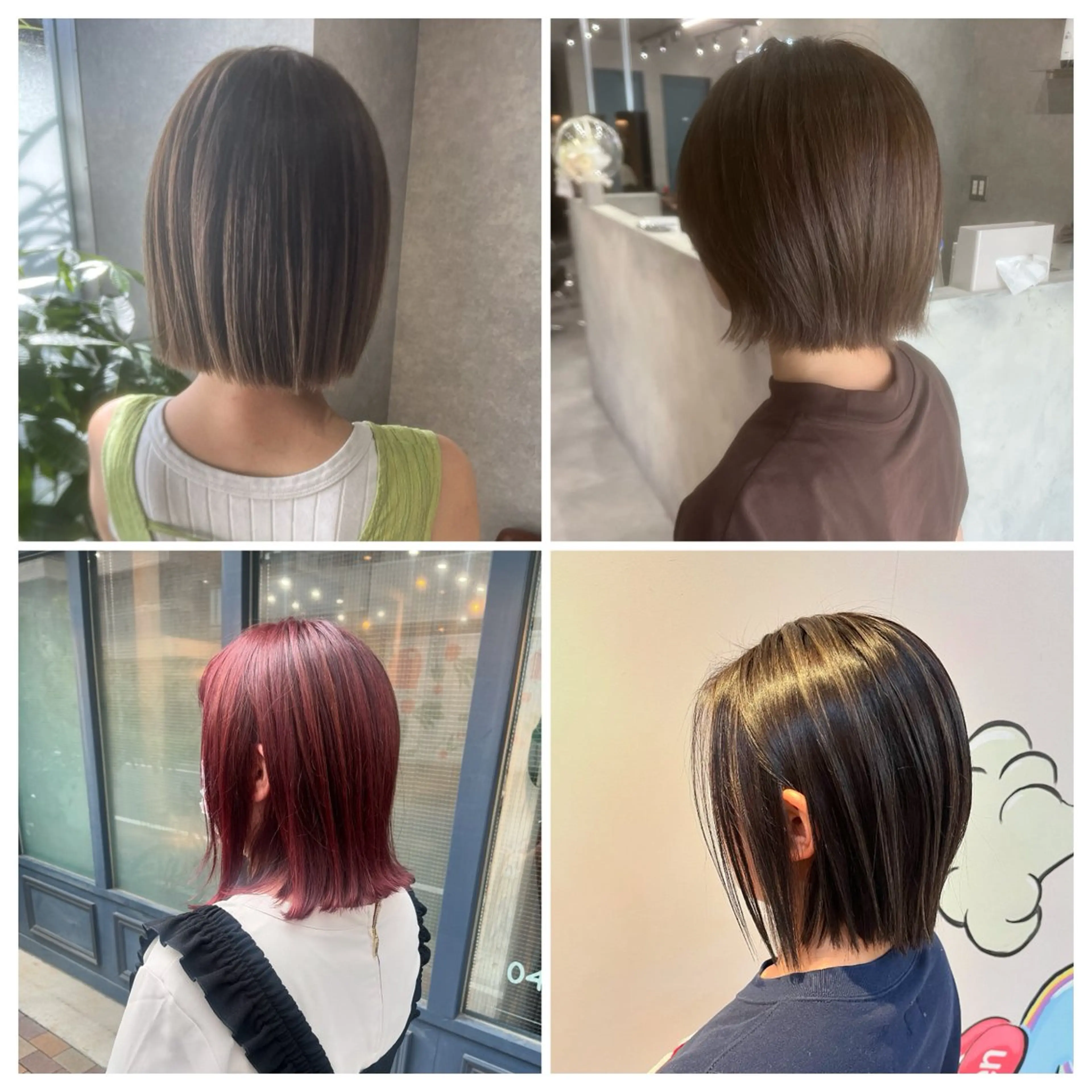 ショート ボブ 外ハネヘア rawr hair rim所属・50%offクーポン Rim副店長 栗原柊のヘアスタイル