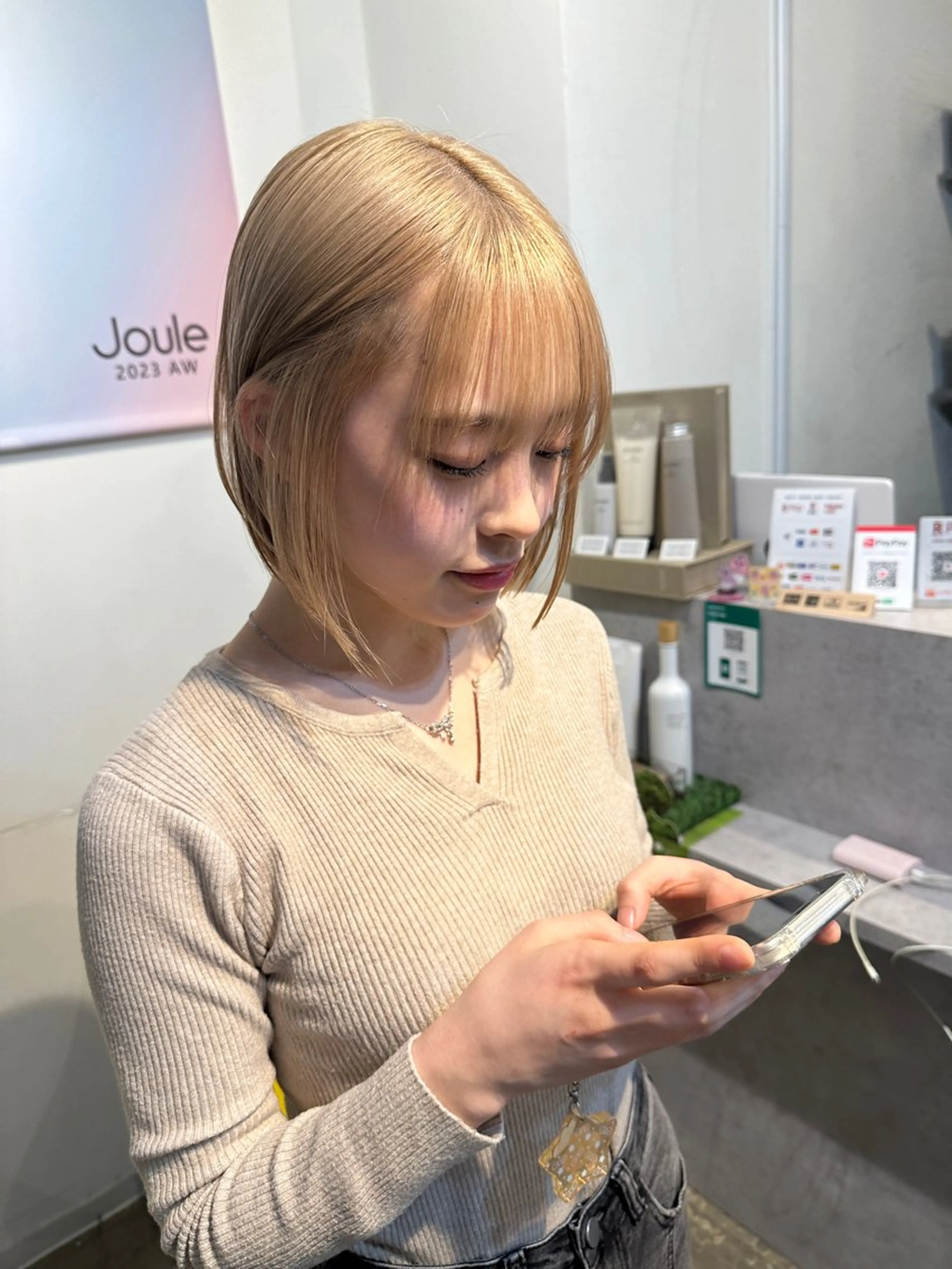 ショート ボブ/ぱつっとボブ/ 谷口 海星のヘアスタイル