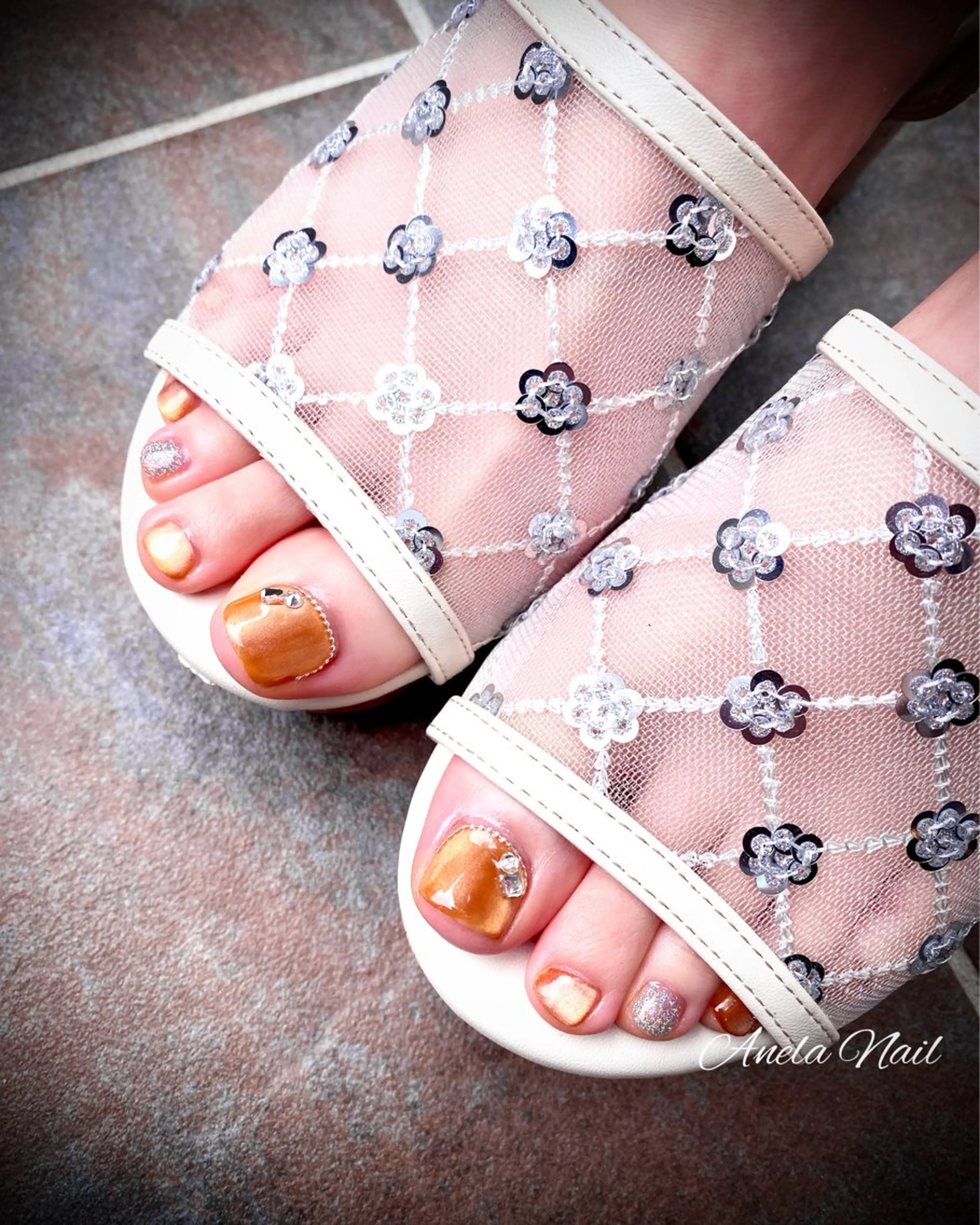 ネイル アートネイル フットネイル Anela Nailのネイルデザイン