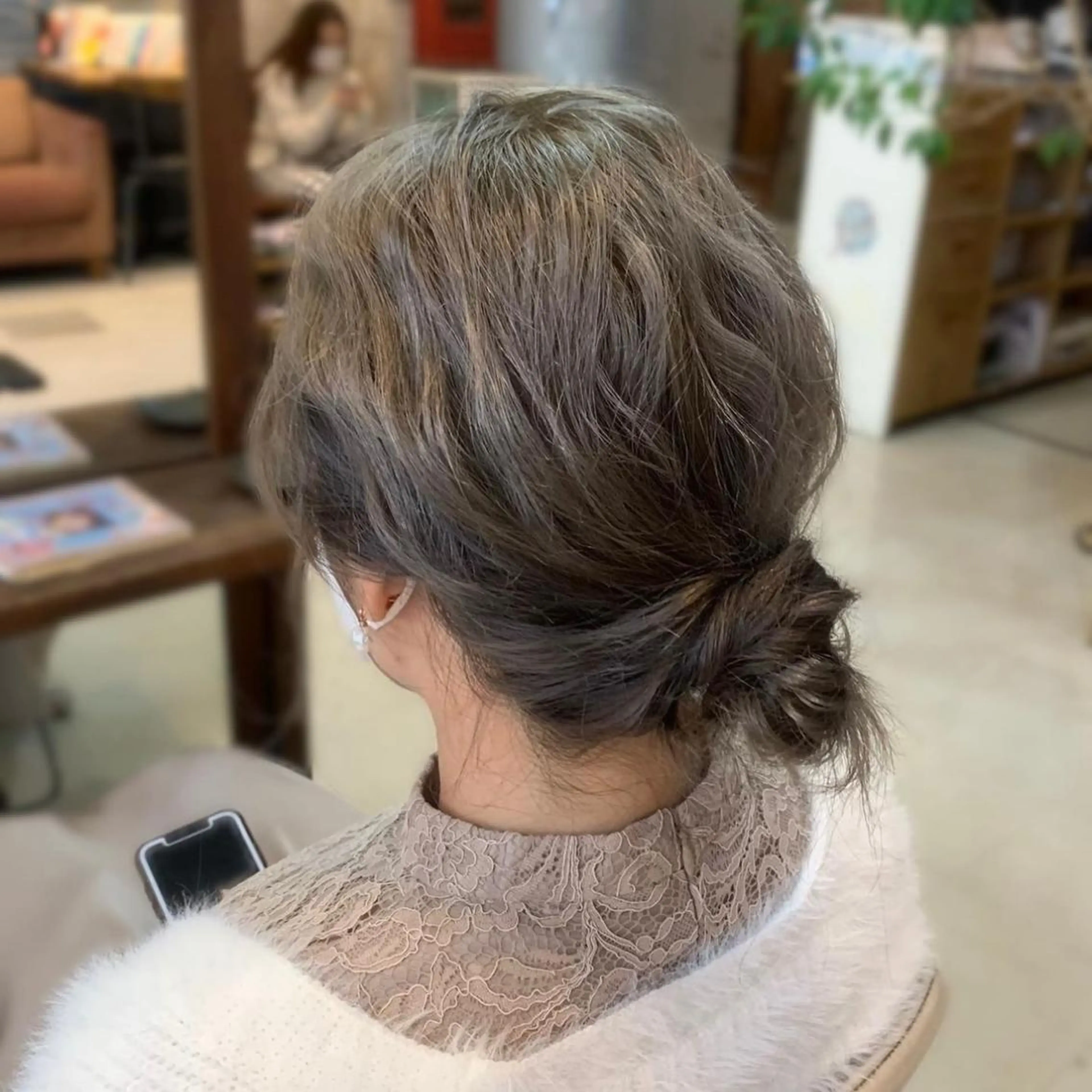 ミディアム ヘアアレンジ ヘアセット Hair Atelier P's 【ピース】所属・Kaori / P’s 渋谷のヘアスタイル