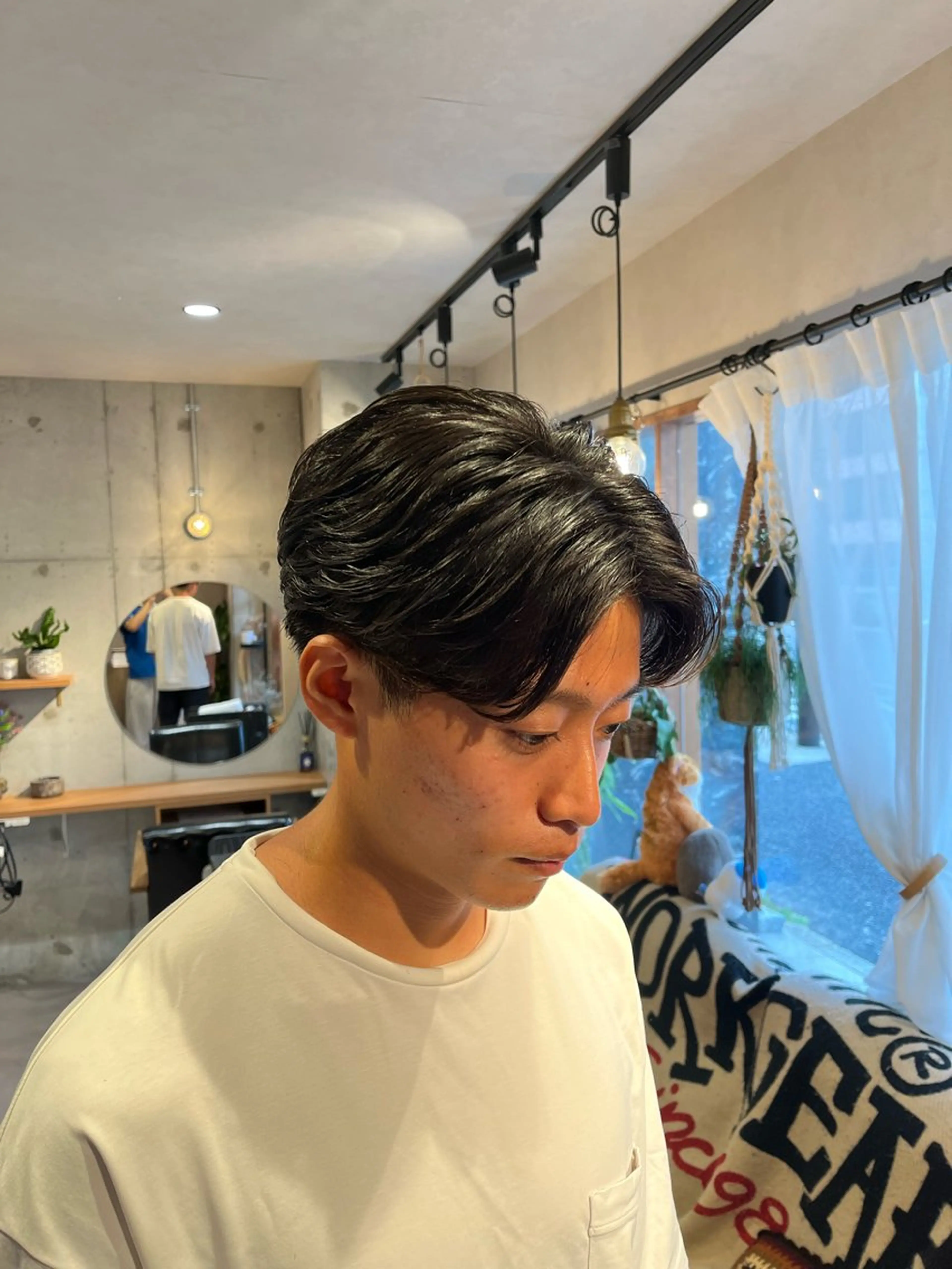 ショート メンズ メンズパーマ 刈り上げ カット パーマ Lamp所属・🌀メンズパーマ🌀 🐏丸山祐宇🐏のヘアスタイル