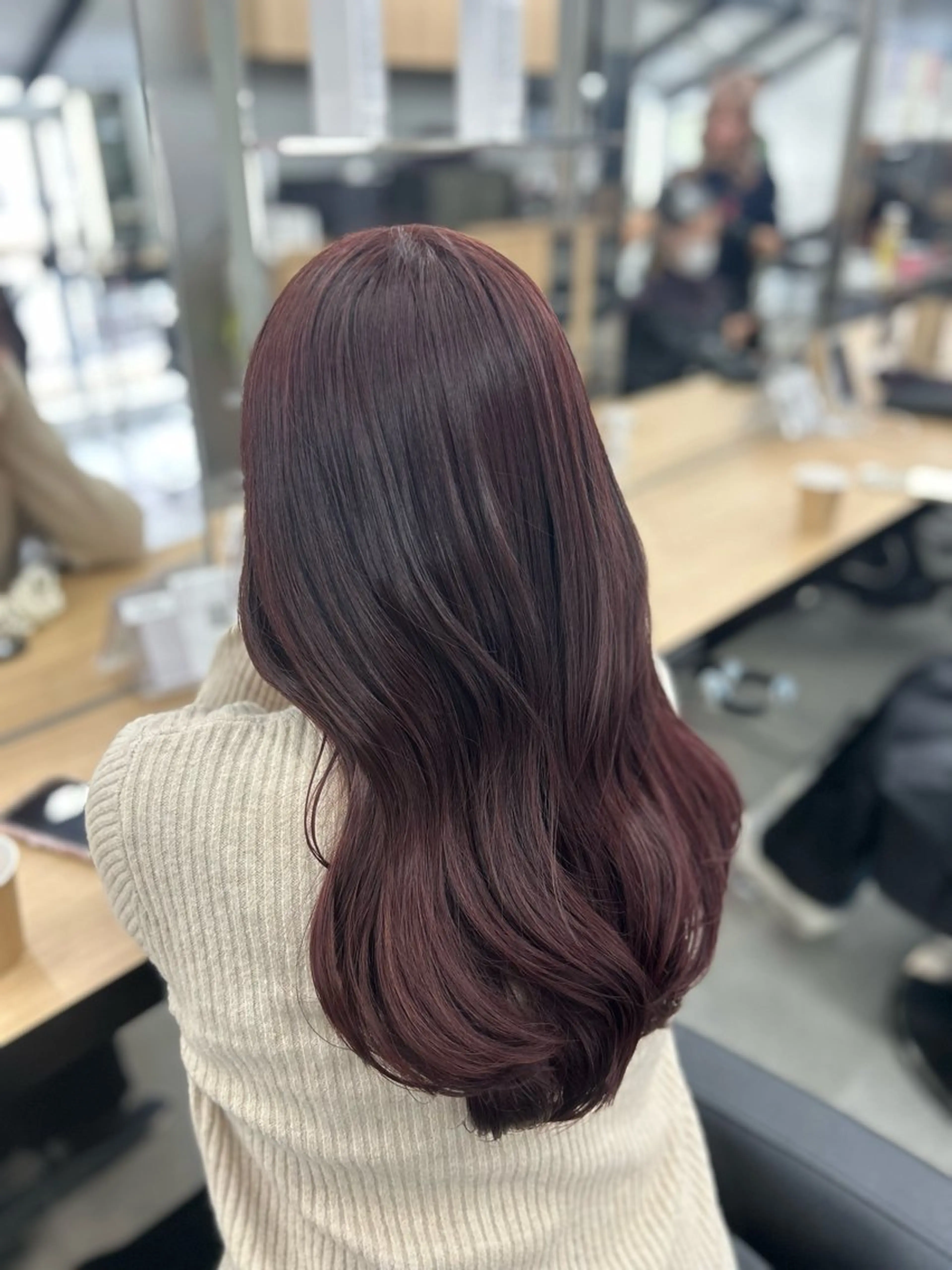ロング カラー ヘアカラー トリートメント ヘアセット YUKA💜淡色 ラベンダー/ベージュのヘアスタイル