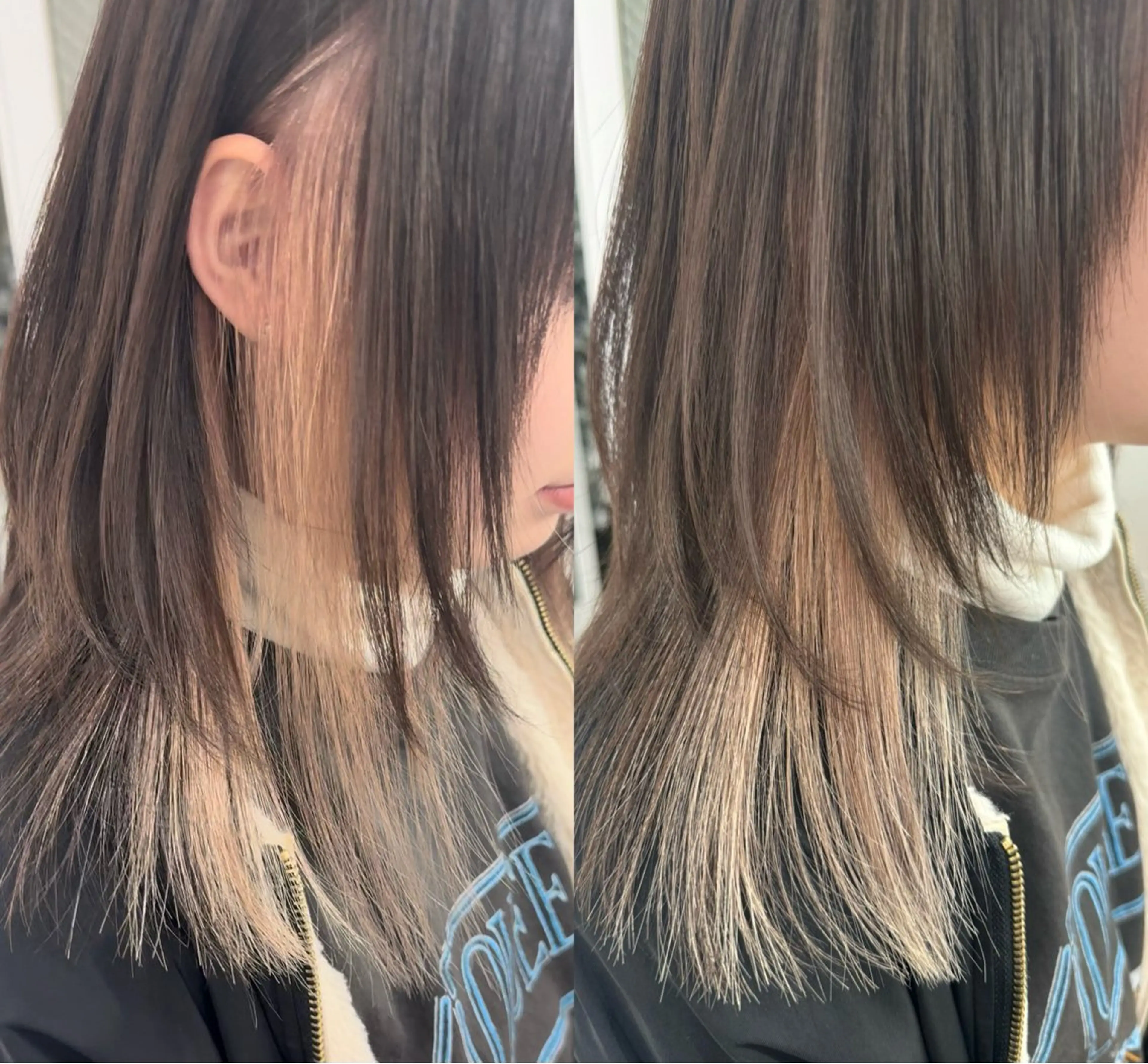 ミディアム カラー 🎀盛れる顔周り×レ イヤー×透明感/米田のヘアスタイル