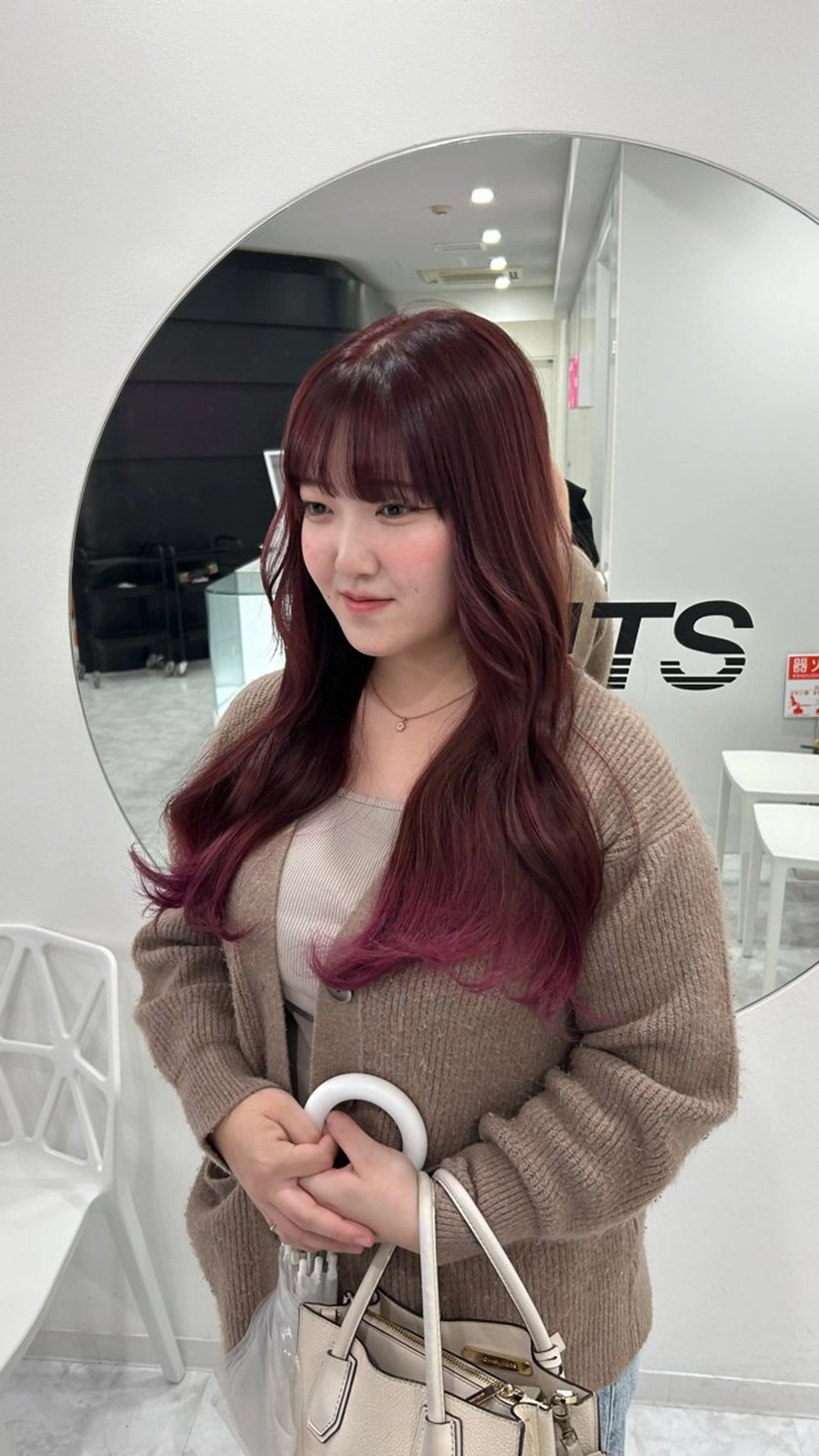 ロング カラー パーマ ヘアアレンジ メンズ キッズ ヘアカラー トリートメント 🩶盛れ✖️韓国ヘア 🩶Himari🎀のヘアスタイル