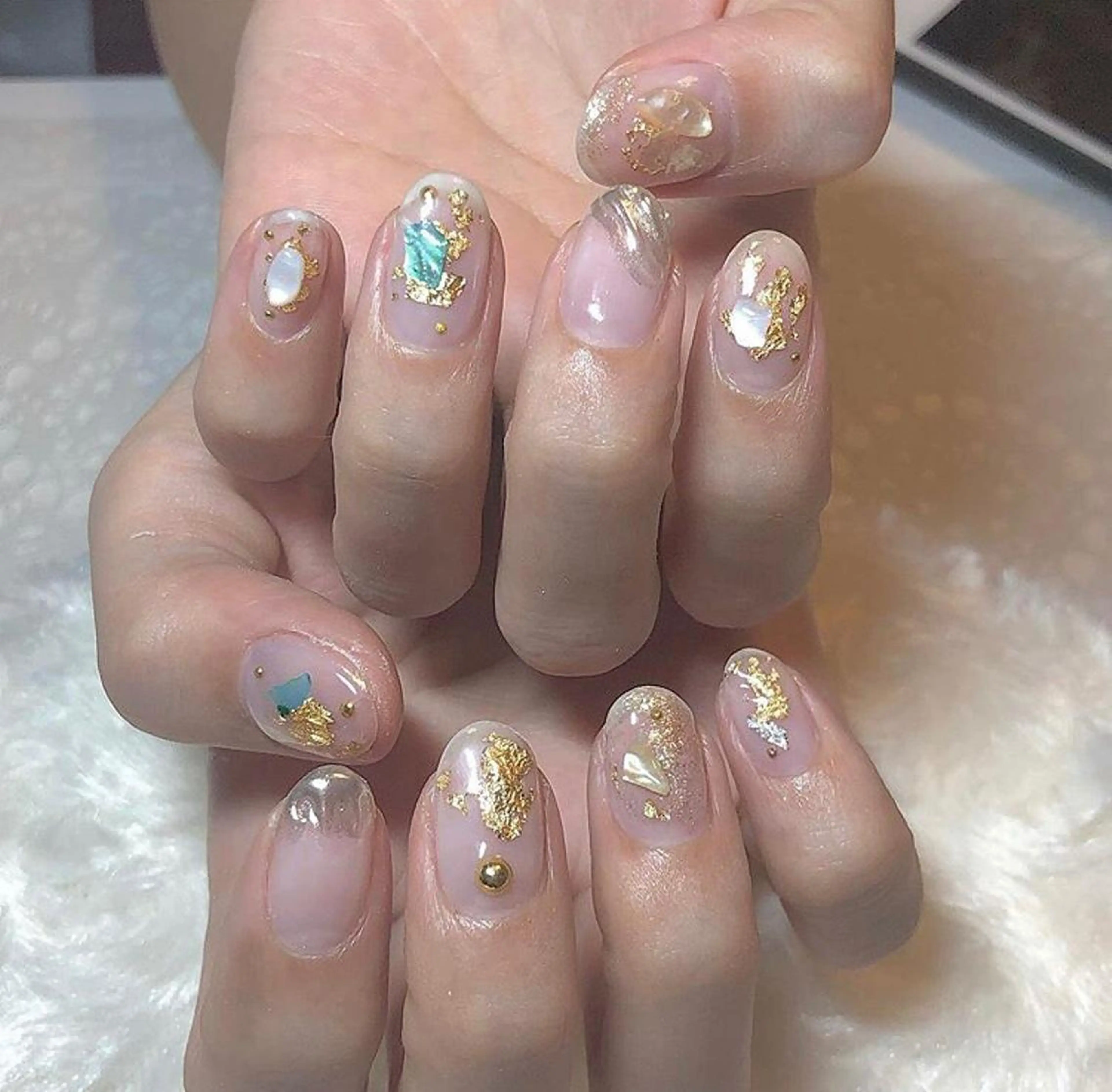 ネイル ミルフィーユ /Tomoeのネイルデザイン